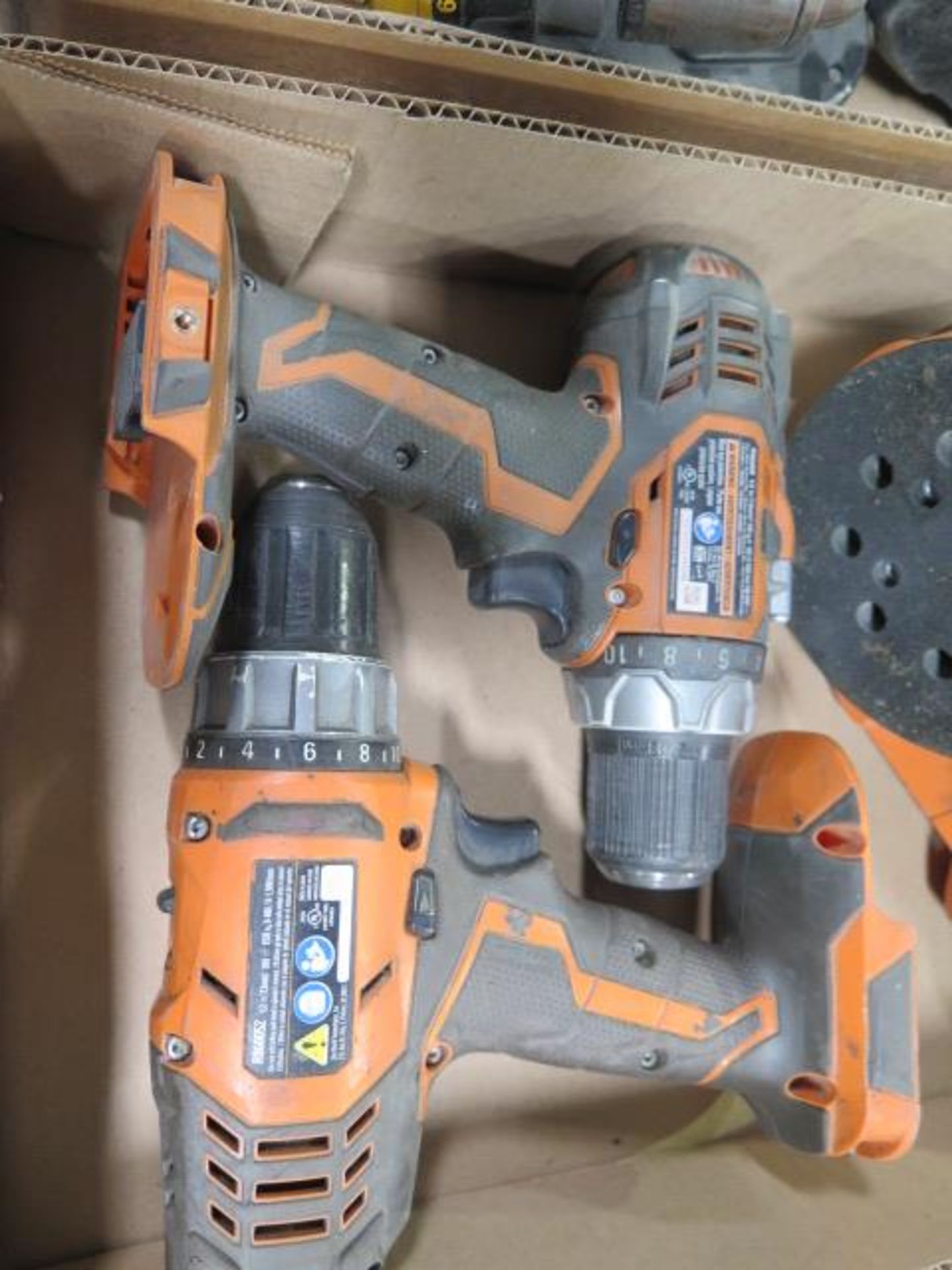 Ridgid Cordless Drills (2) and Cordless Orbital Sander (SOLD AS-IS - NO WARRANTY) - Image 3 of 5