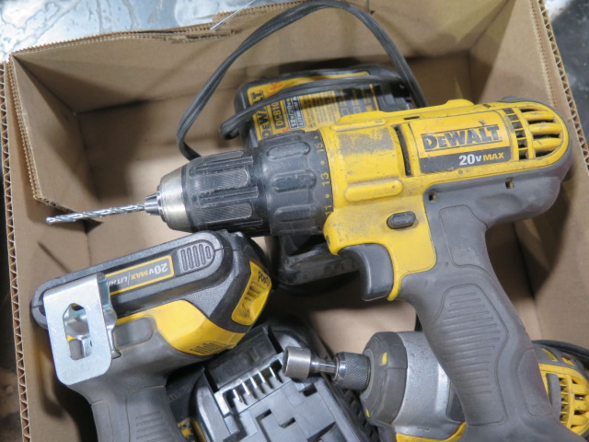 DeWalt 20 Volt Cordless Drills and Nut Drivers w/ Charger (SOLD AS-IS - NO WARRANTY) - Image 4 of 4