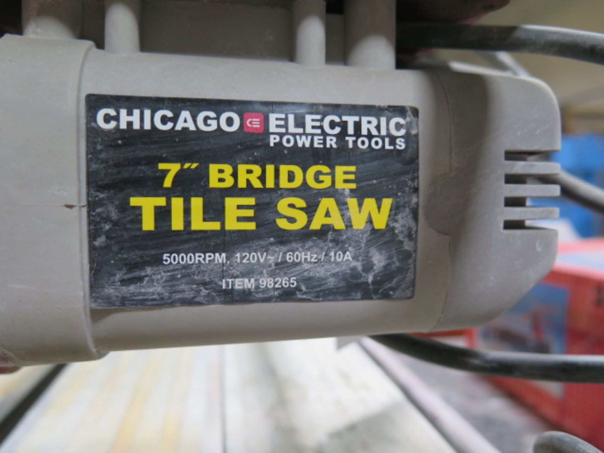 Chicago 7" Bridge Style Tile Saw (SOLD AS-IS - NO WARRANTY) - Image 7 of 7