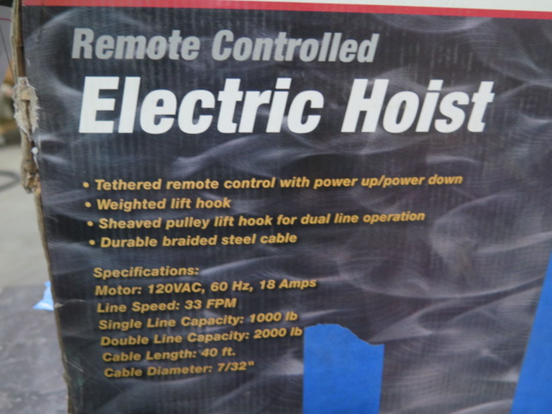 Pittsburgh 2000 Lb Cap Electric Hoist (SOLD AS-IS - NO WARRANTY) - Image 5 of 5