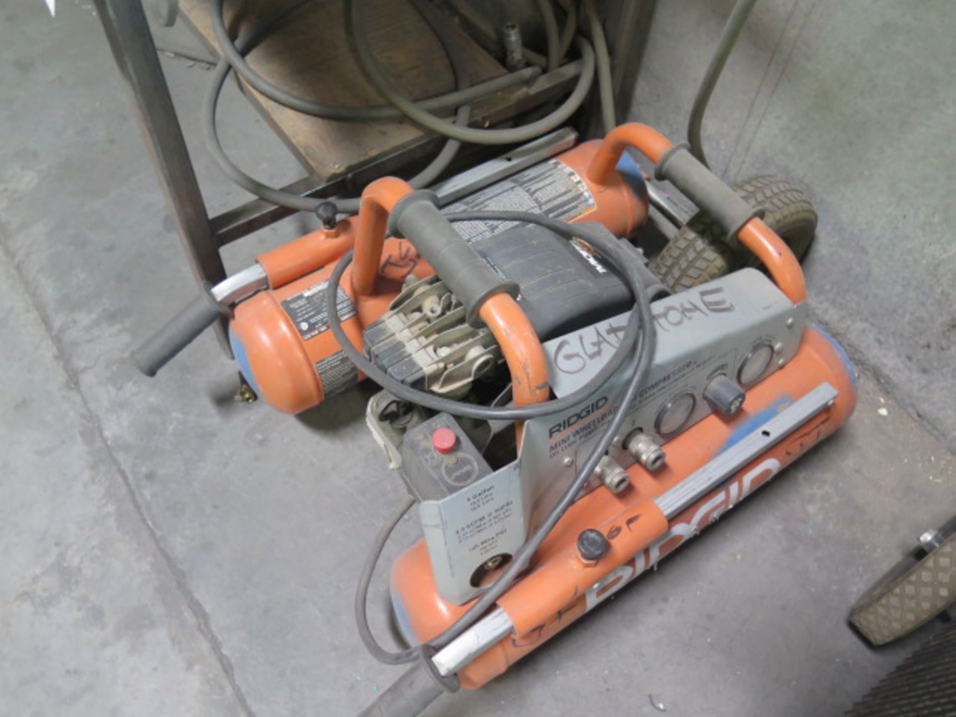 Speedaire and Ridgid Portable Air Compressors (SOLD AS-IS - NO WARRANTY) - Image 2 of 8