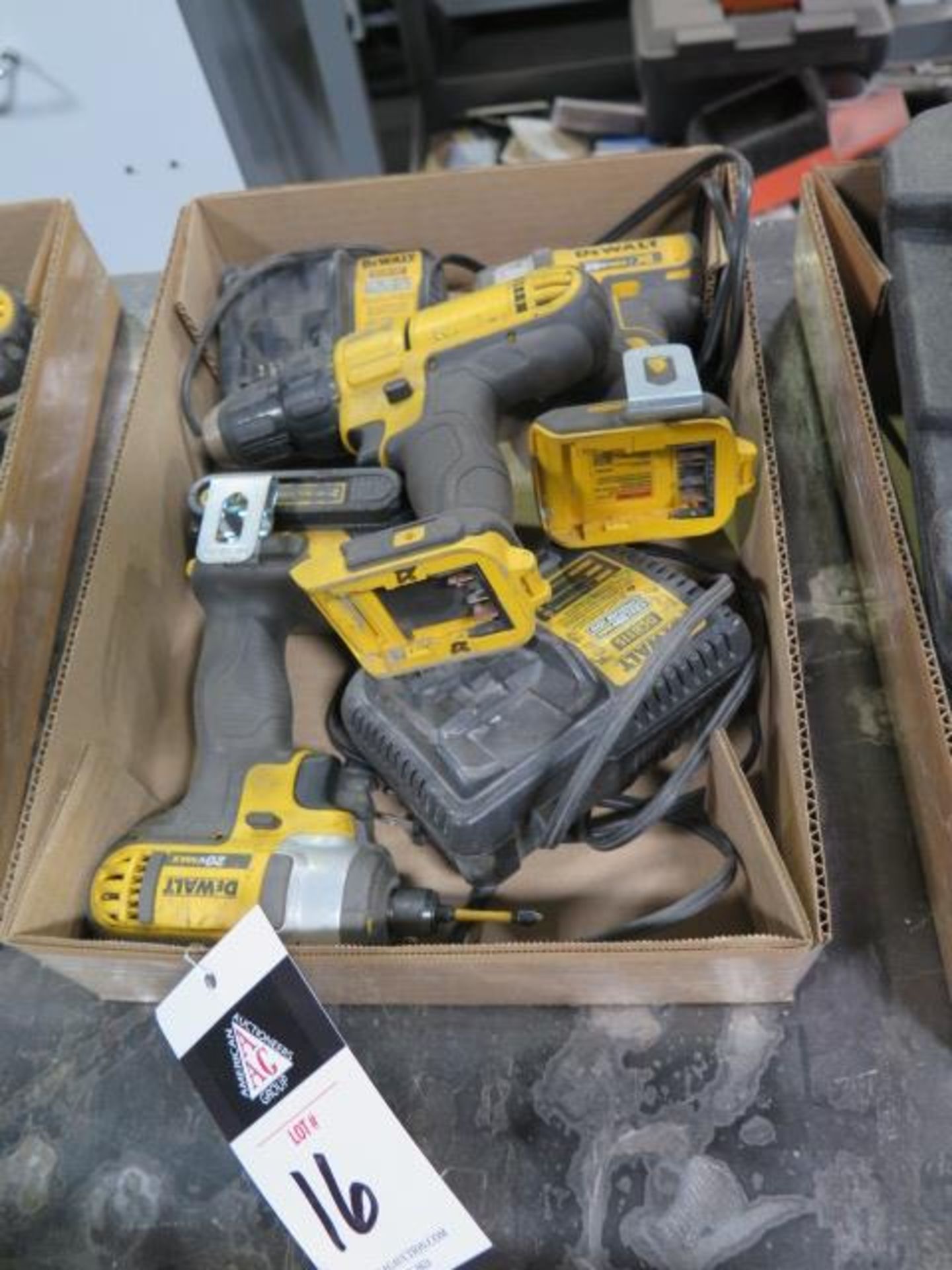 DeWalt 20 Volt Cordless Drills and Nut Drivers w/ Charger (SOLD AS-IS - NO WARRANTY)