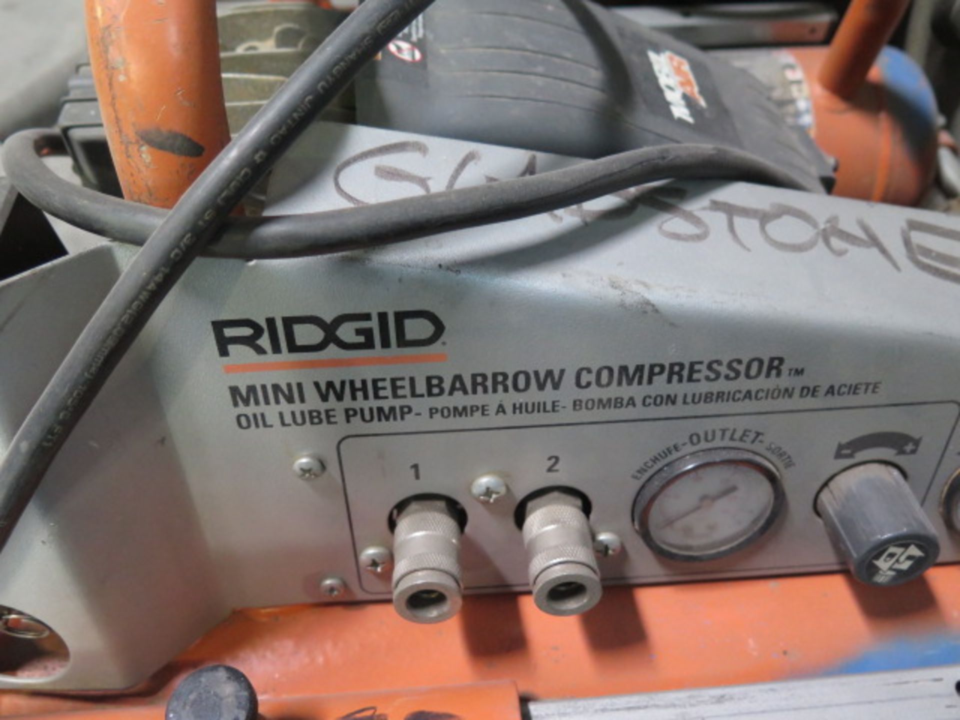 Speedaire and Ridgid Portable Air Compressors (SOLD AS-IS - NO WARRANTY) - Image 6 of 8