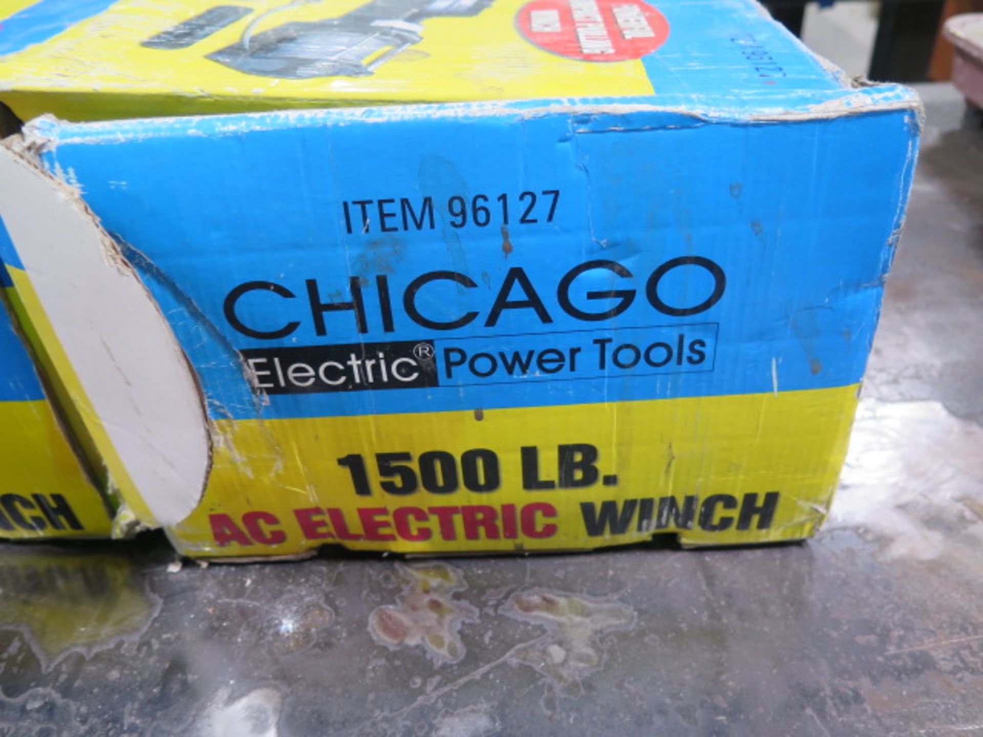 Chicago Electric 1500 Lb Cap Electric Hoists (2 - NO CABLES) (SOLD AS-IS - NO WARRANTY) - Image 9 of 9