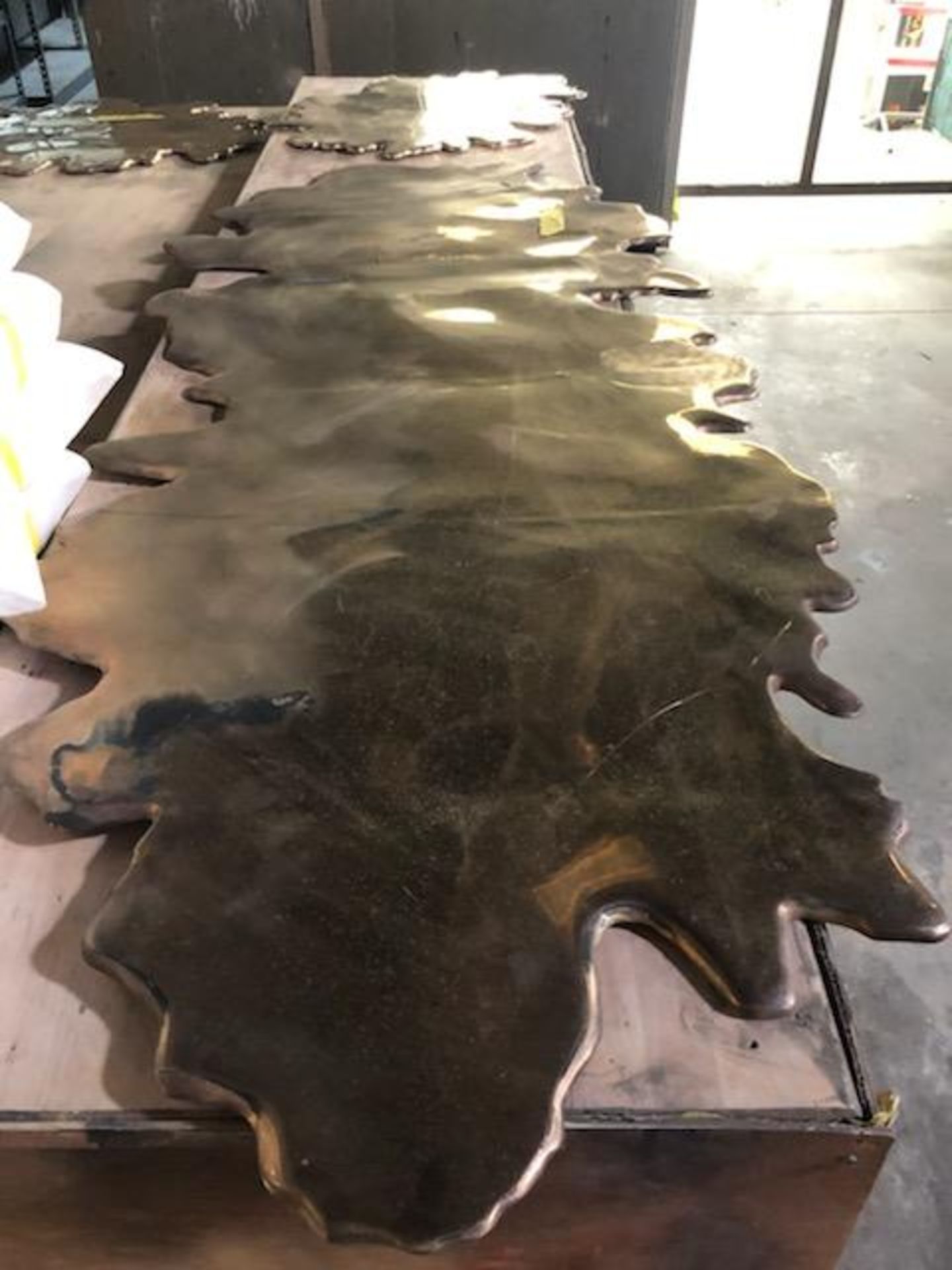 Luxury Brass Table Tops (1) 70" and (2) 28" (SOLD AS-IS - NO WARRANTY)