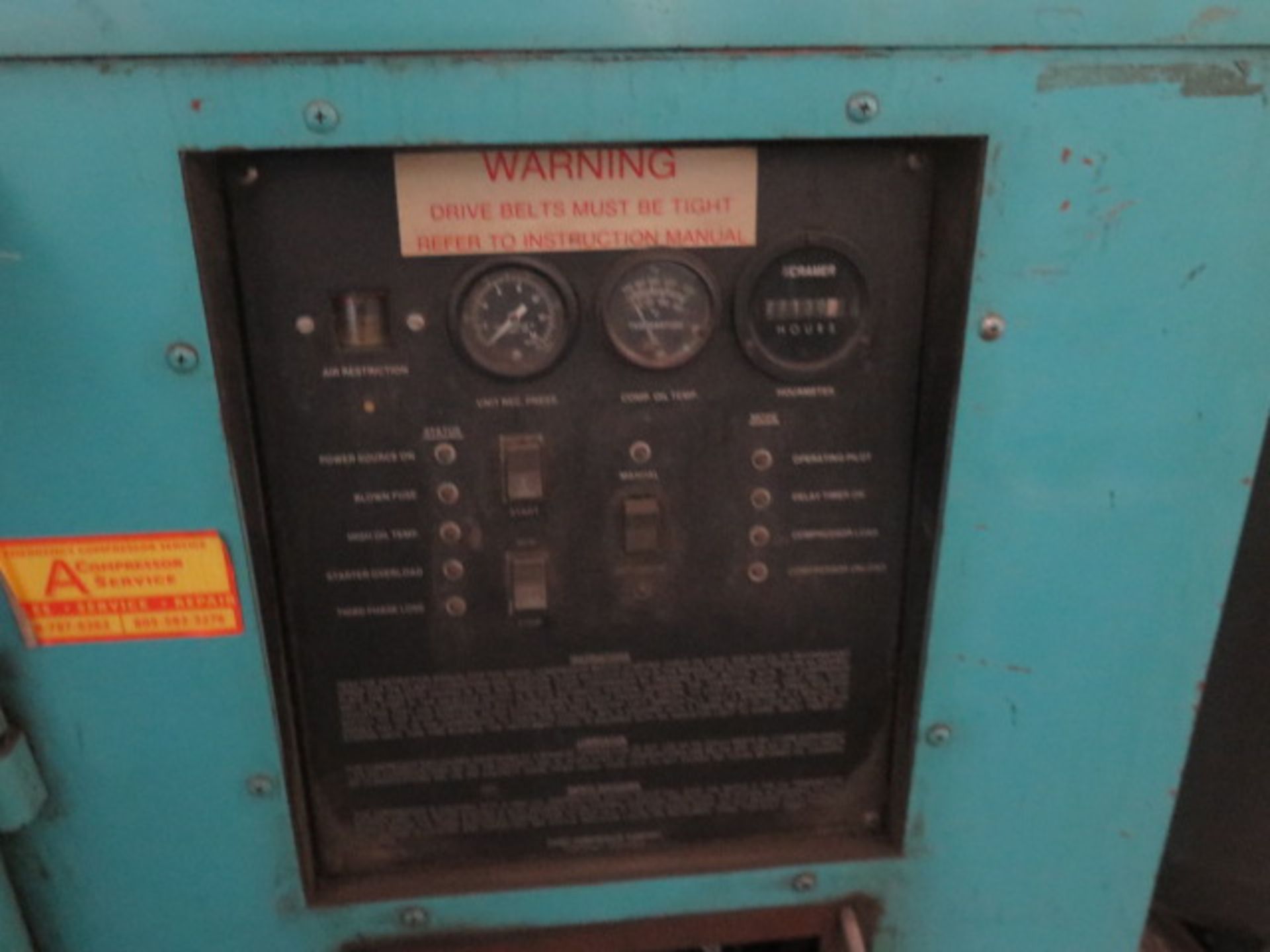 Davey "Permavane" mdl. 25BAQ 25Hp Rotary Vane Air Compressor s/n 37371 (SOLD AS-IS - NO WARRANTY) - Image 3 of 4