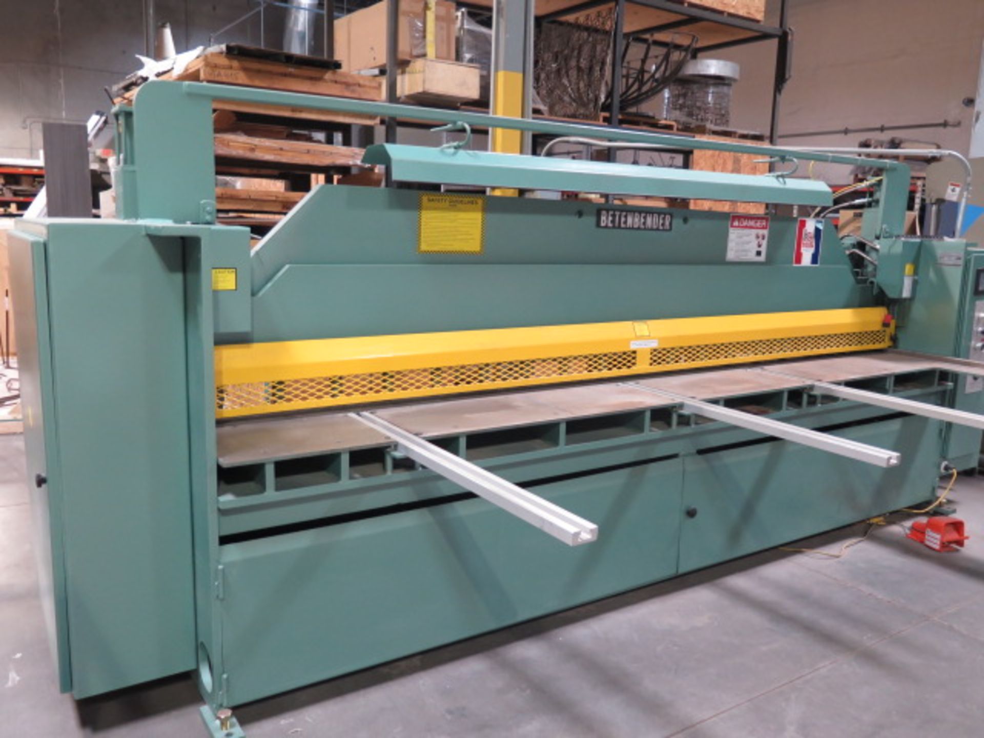 Betenbender mdl. 12-1/4 12’ X .25'' Power Shear s/n 262919 w/ PLC Controls, 53” Squaring, SOLD AS IS - Image 3 of 13