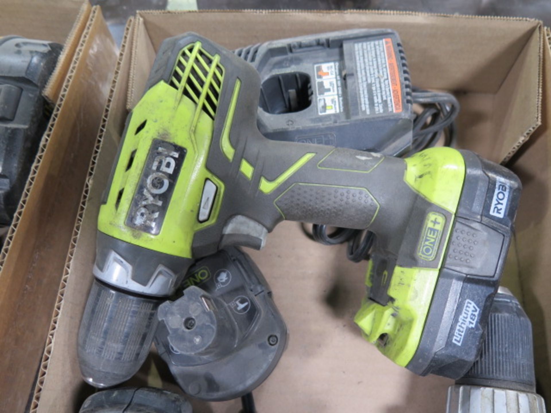 Ryobi 18 Volt Cordless Drill w/ Charger and Porter Cable 18 Volt Drill (NO CHARGER) (SOLD AS-IS - NO - Image 3 of 4