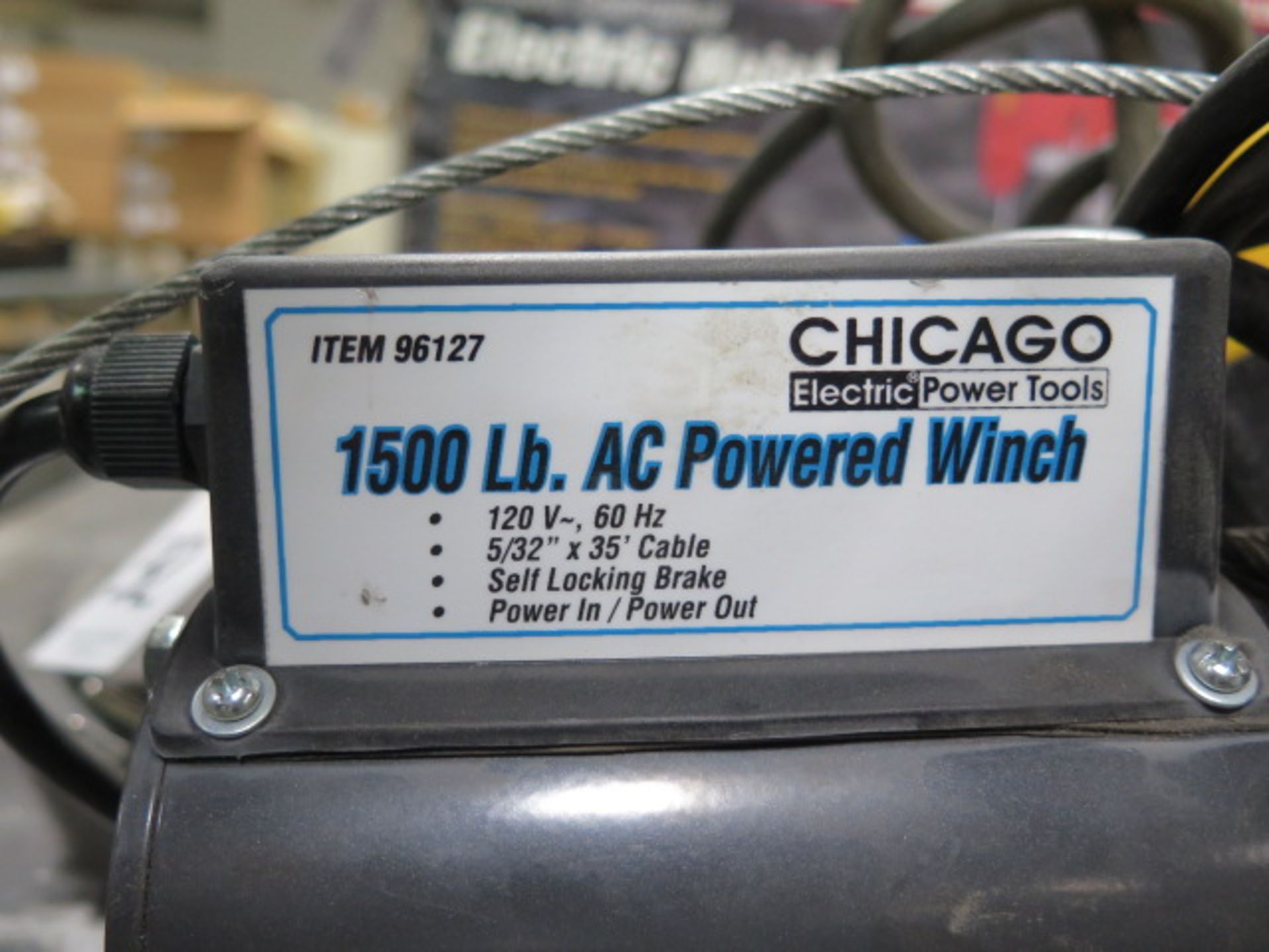 Chicago Electric 1500 Lb Cap Electric Hoists (2) (SOLD AS-IS - NO WARRANTY) - Image 5 of 5