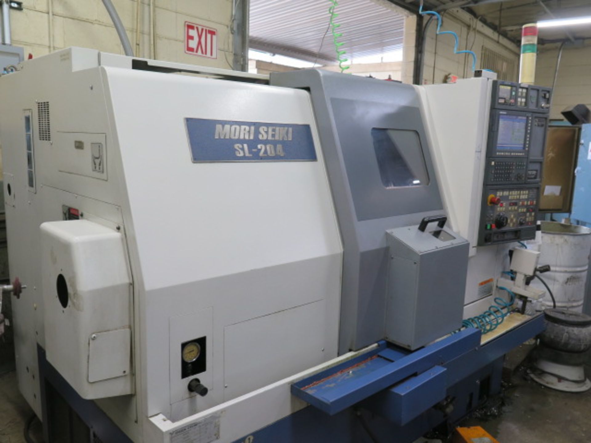 Mori Seiki SL-204S/500 Twin Spindle CNC Turning Center s/n SL200AE1390 Mori MSX-805 III, SOLD AS IS - Image 3 of 20