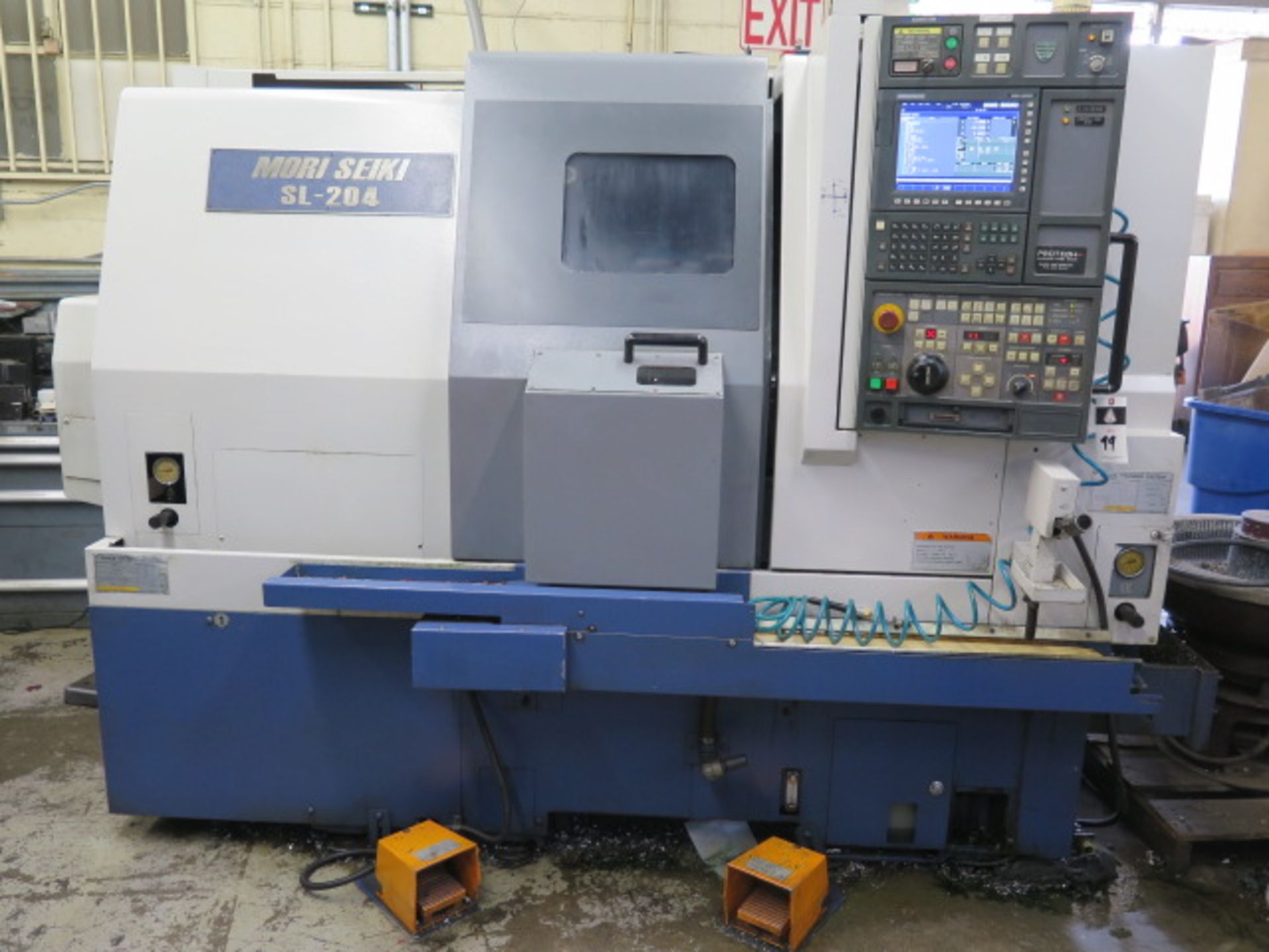 Mori Seiki SL-204S/500 Twin Spindle CNC Turning Center s/n SL200AE1390 Mori MSX-805 III, SOLD AS IS