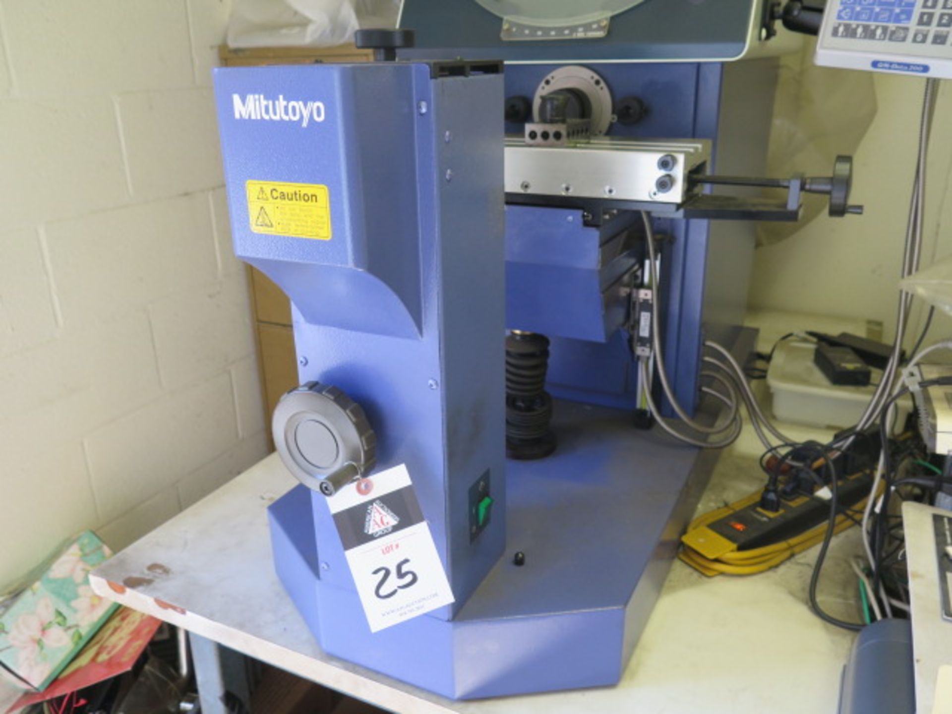 Mitutoyo PH-A14 14" Optical Comparator s/n 903037 w/Mitutoyo QM-Data 200 Prog DRO, SOLD AS IS - Image 3 of 9