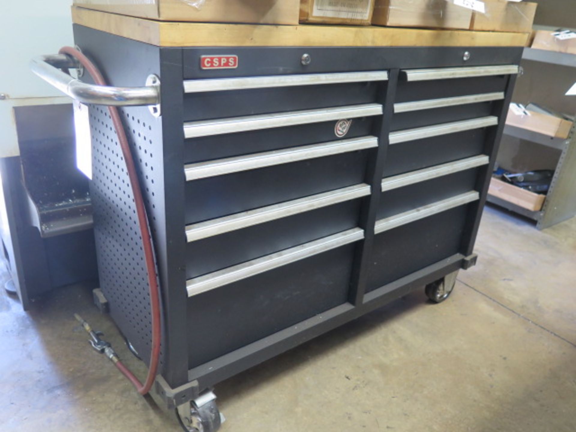 CSPS 10-Drawer Maple Top Tool Box w/ Misc Tooling (SOLD AS-IS - NO WARRANTY) - Image 2 of 6