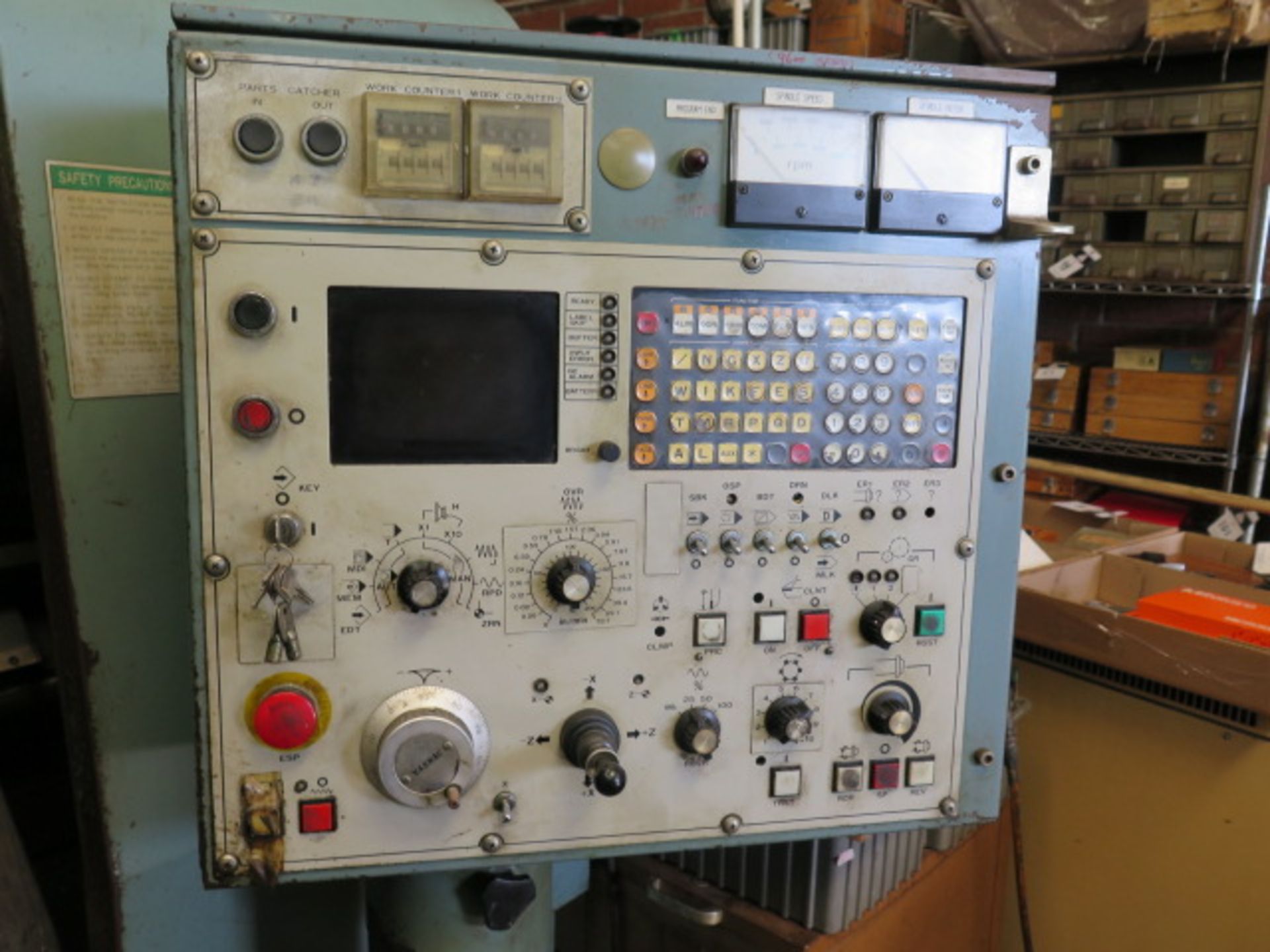 Mori Seiki SL-2B CNC Turning Center s/n 771 w/ Yasnac Controls, 10-Station Turret, SOLD AS IS - Image 9 of 15