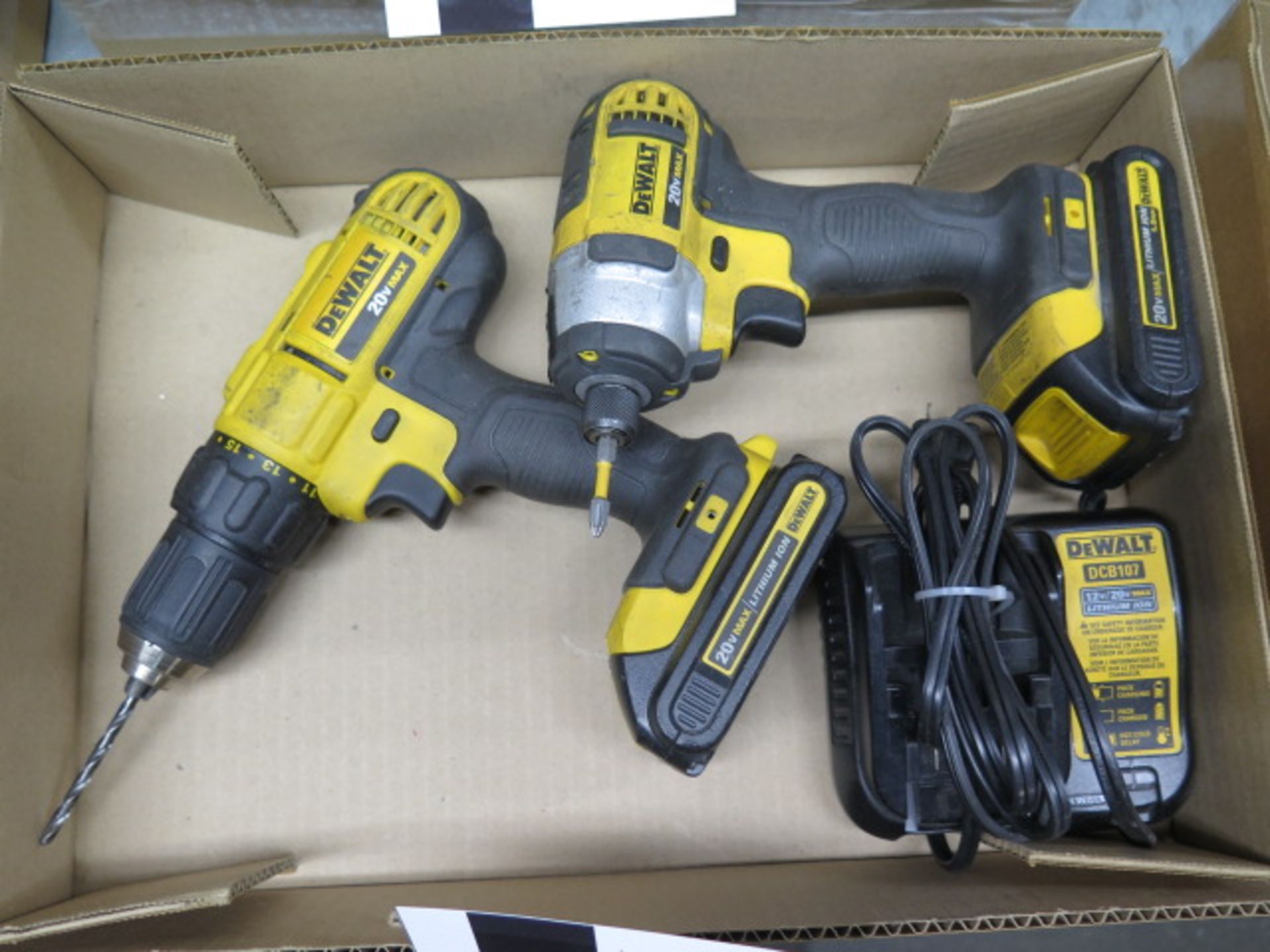 DeWalt 20 Volt Cardless Drill and Nut Driver w/ Charger (SOLD AS-IS - NO WARRANTY) - Image 2 of 4