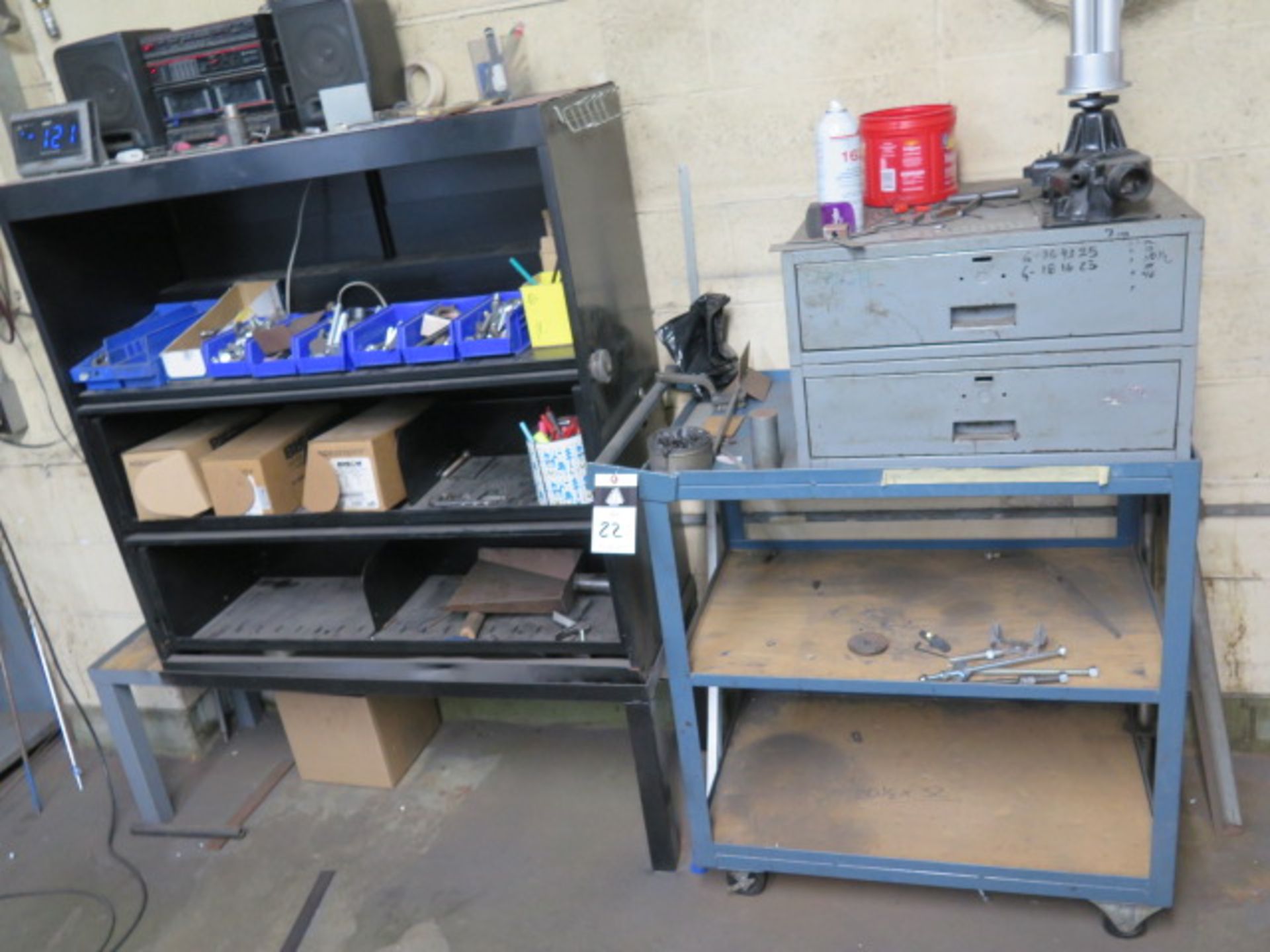 Hardware, Shelves and Cart (SOLD AS-IS - NO WARRANTY)