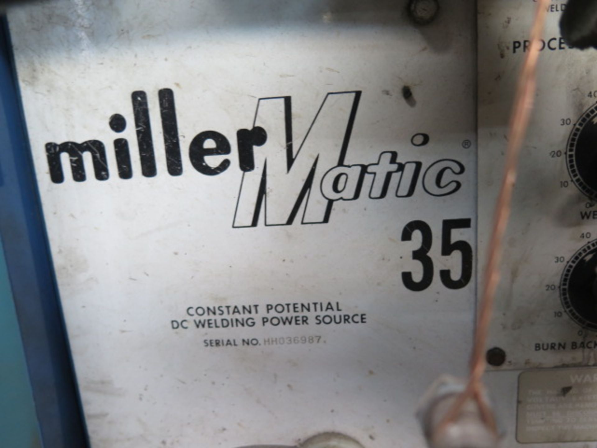 Miller illermatic 35 CP-DC Arc Welding Power Source (NO TANK) (SOLD AS-IS - NO WARRANTY) - Image 6 of 6