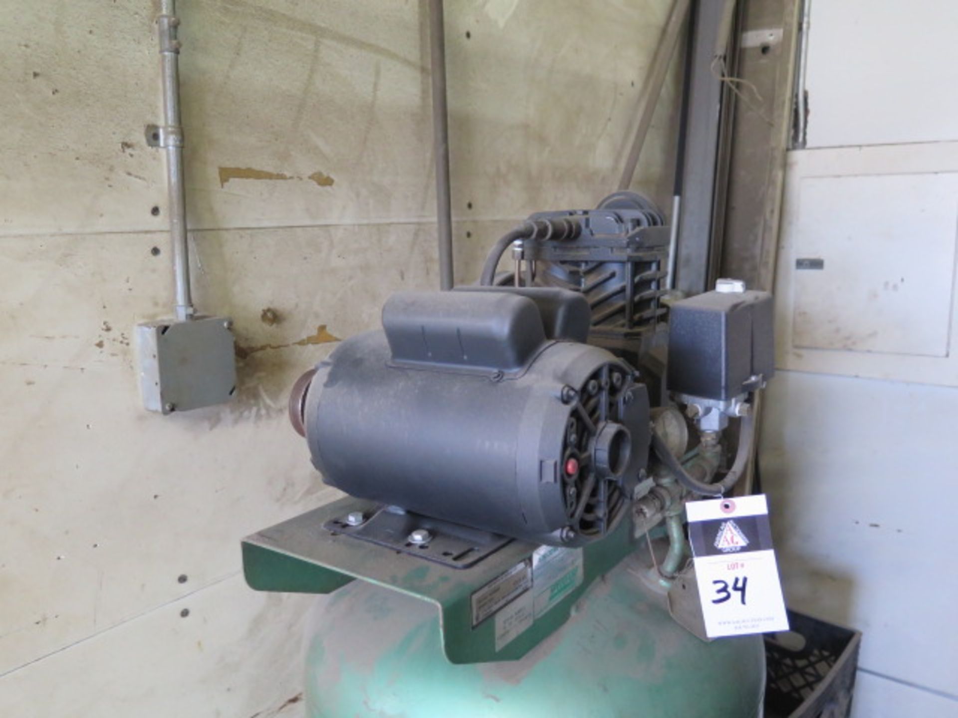 Speedaire 5Hp Vertical Air Compressor (NEEDS BELT) w/ 60 Gallon Tank (SOLD AS-IS - NO WARRANTY) - Image 2 of 5