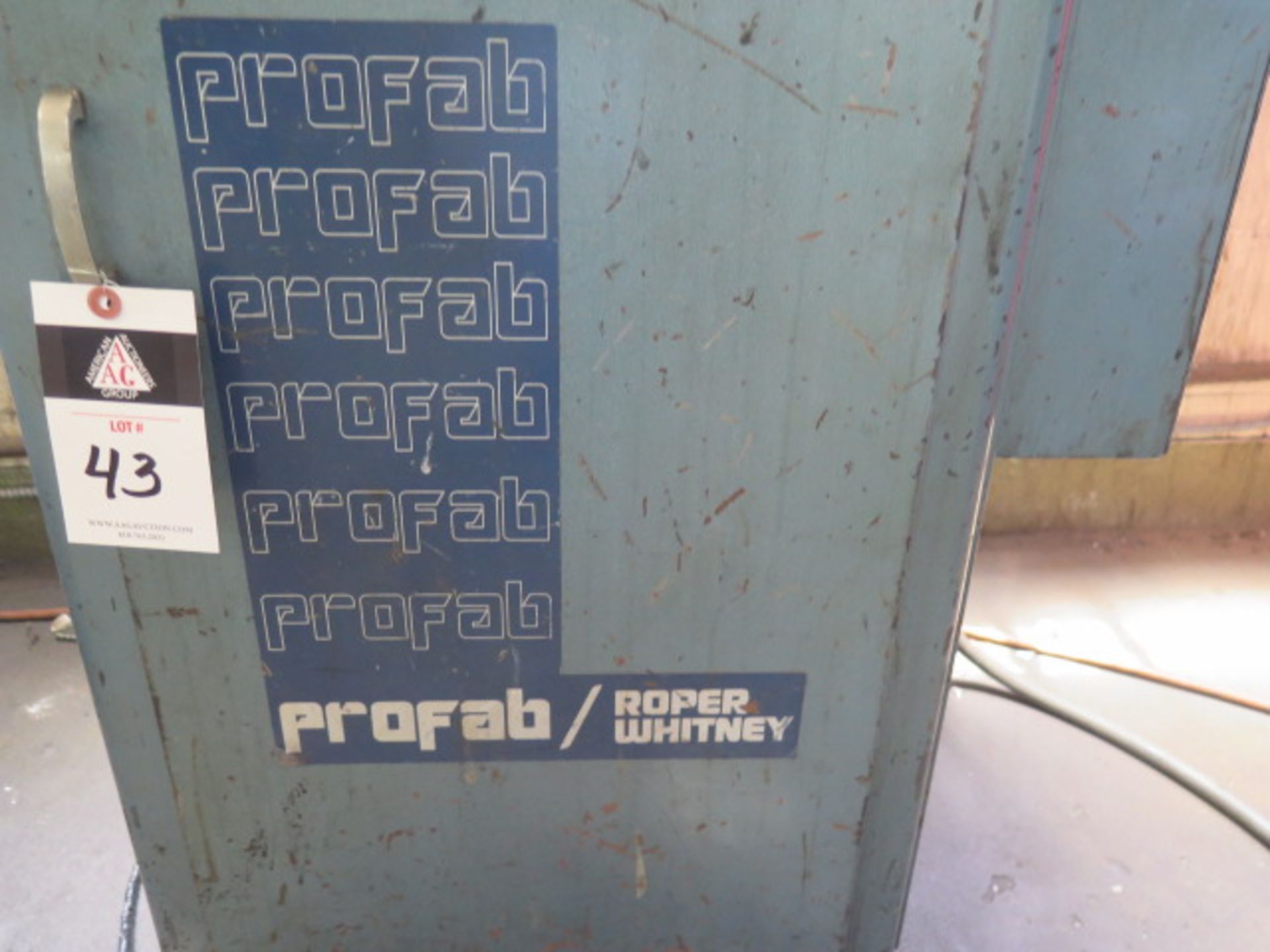 Profab Roper-Whitney mdl. 900 Radius Corner Notcher s/n 209-1-90 w/ (11) Radius Size, SOLD AS IS - Image 9 of 10