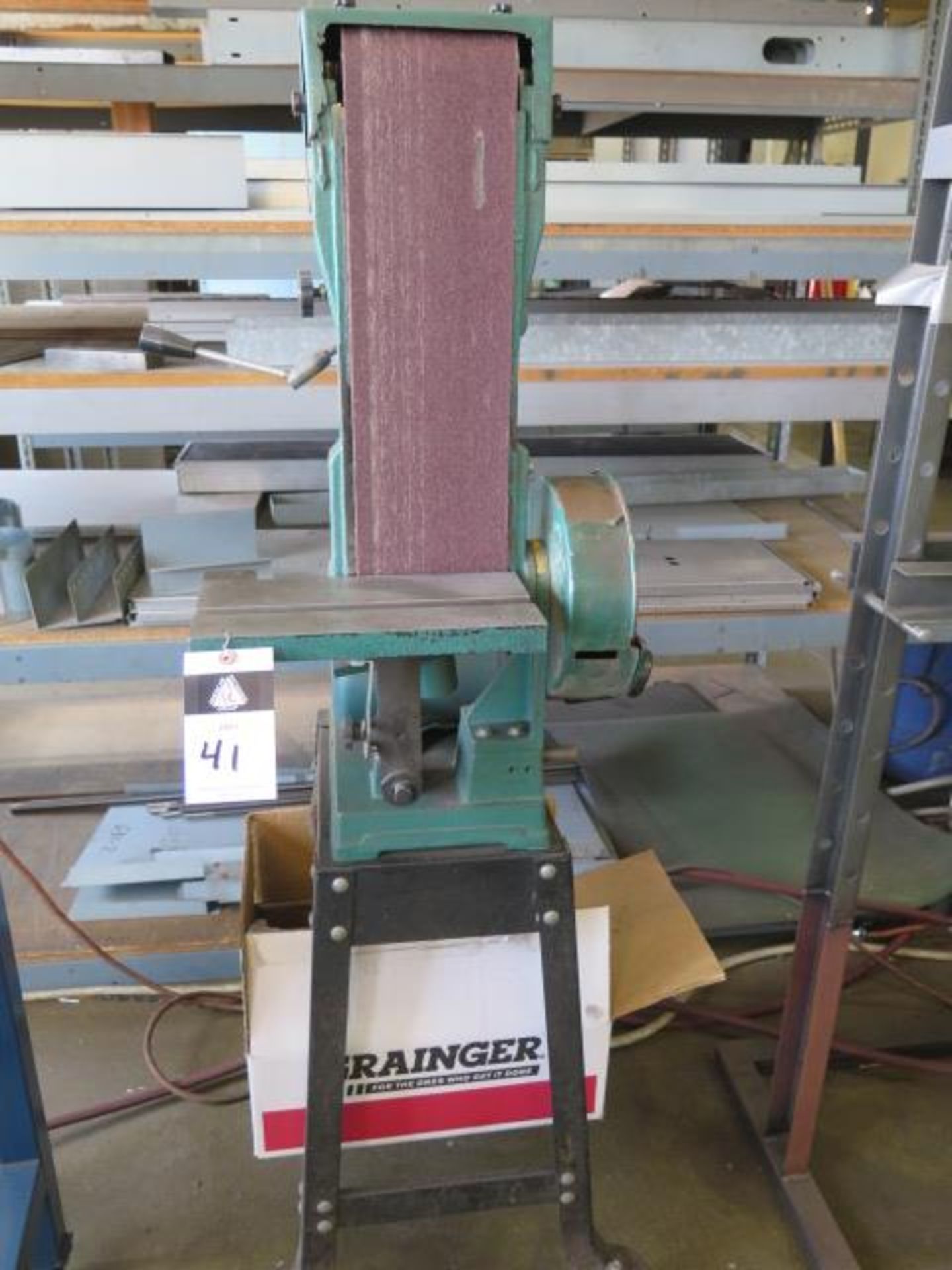 Grizzly mdl. G1014Z 6" Belt / 9" Disc Sander s/n 9-0196 w/ Roll Stand (SOLD AS-IS - NO WARRANTY)