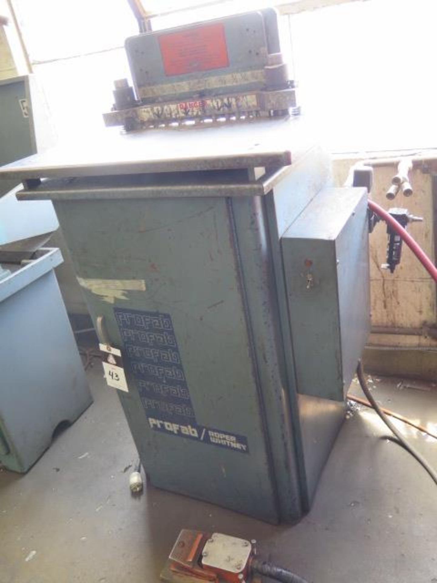 Profab Roper-Whitney mdl. 900 Radius Corner Notcher s/n 209-1-90 w/ (11) Radius Size, SOLD AS IS - Image 3 of 10