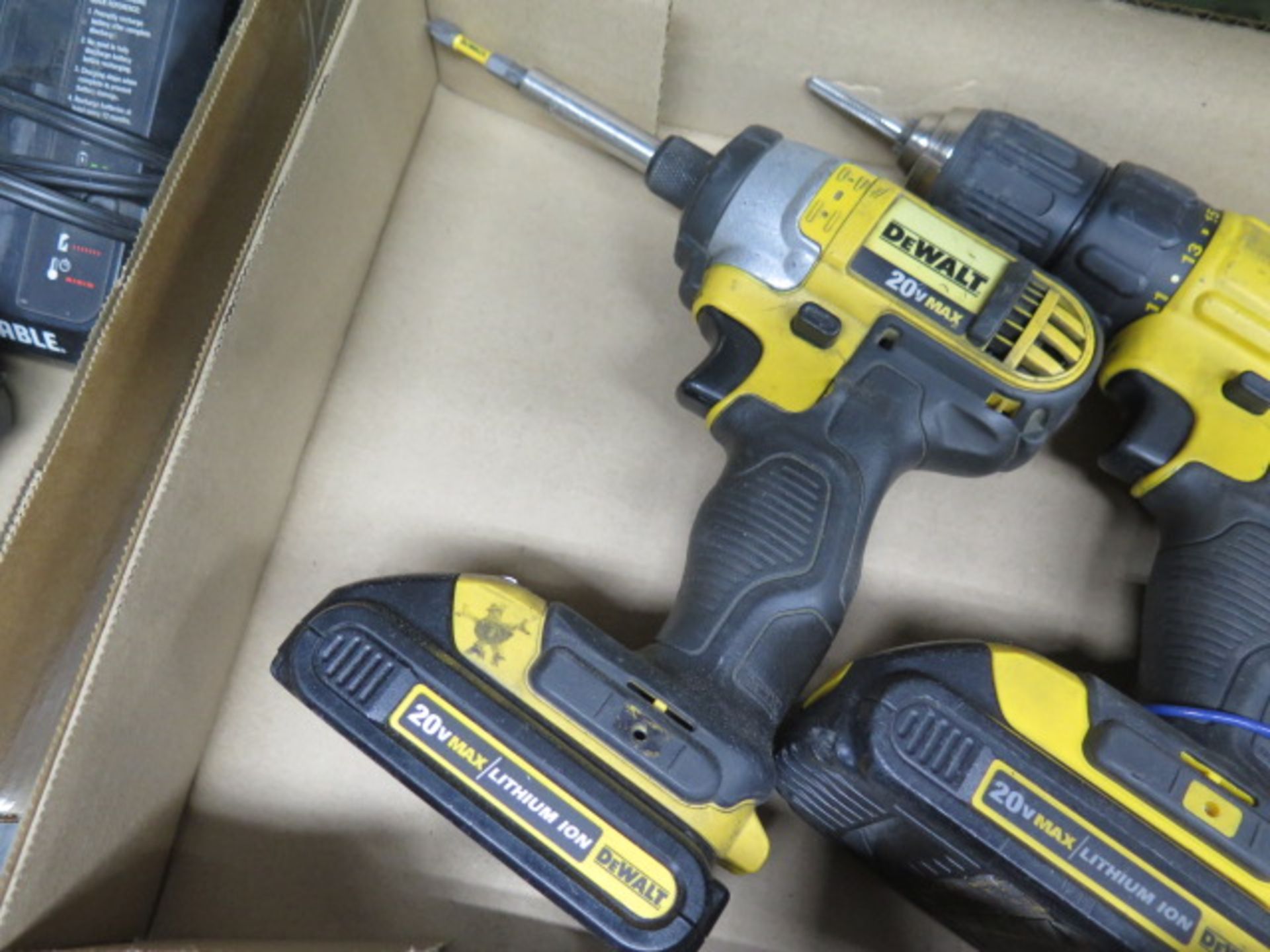 DeWalt 20 Volt Cordless Drill and Nut Driver w/ Charger (SOLD AS-IS - NO WARRANTY) - Image 3 of 4