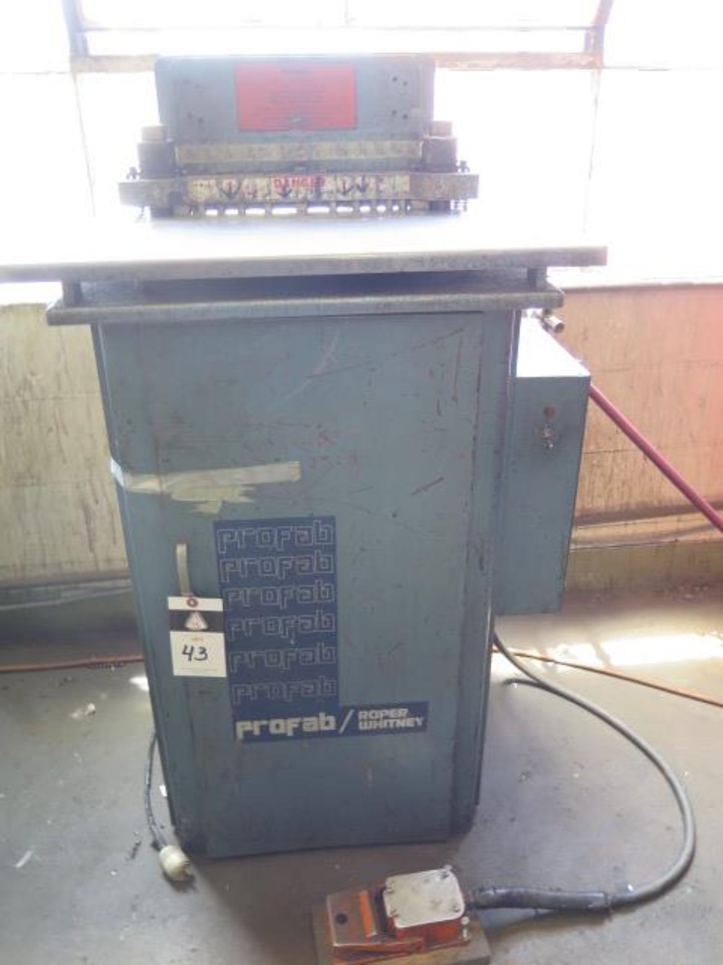 Profab Roper-Whitney mdl. 900 Radius Corner Notcher s/n 209-1-90 w/ (11) Radius Size, SOLD AS IS - Image 2 of 10