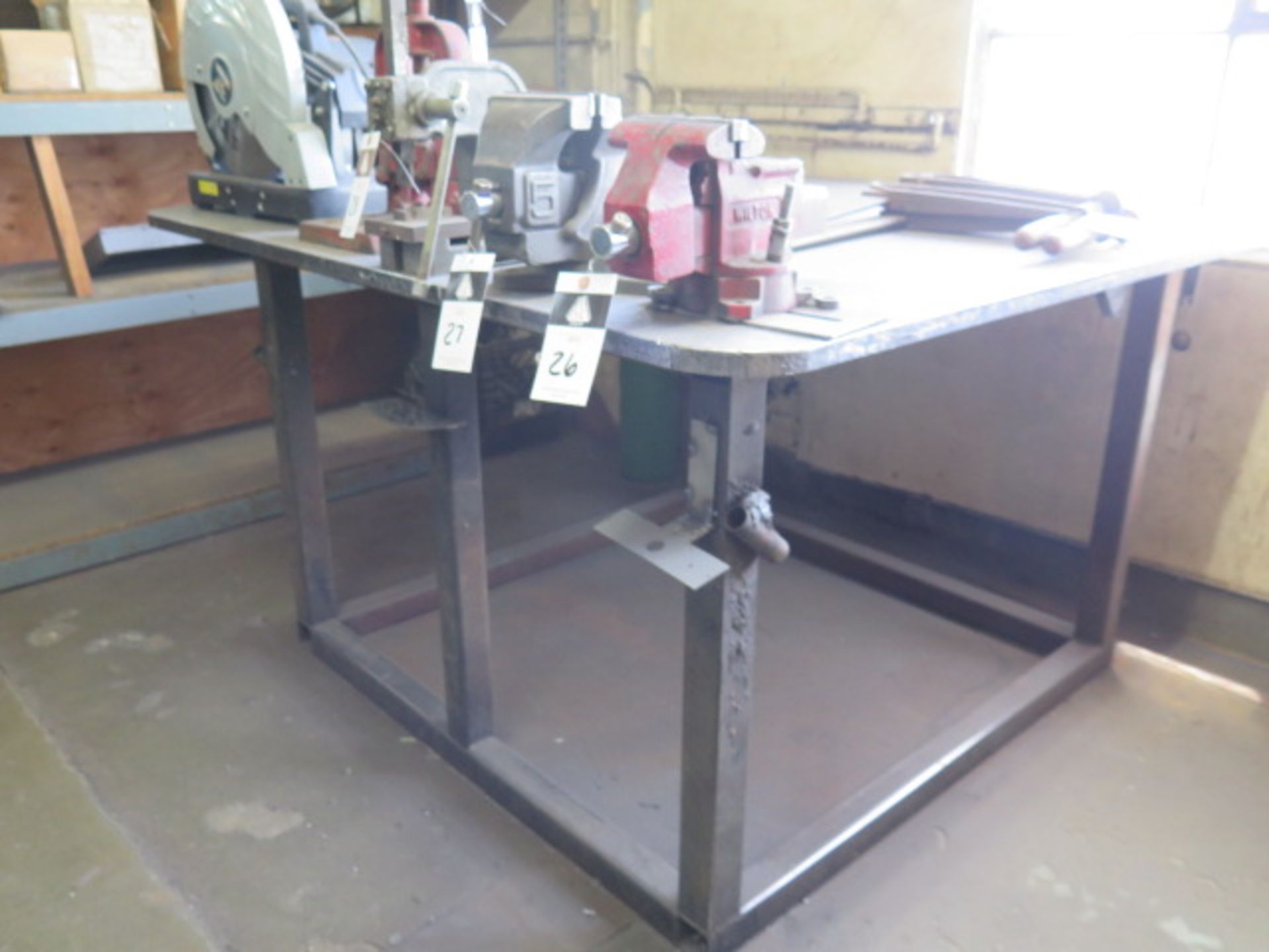 60" x 60" x 1" Steel Welding Table (SOLD AS-IS - NO WARRANTY) - Image 2 of 4