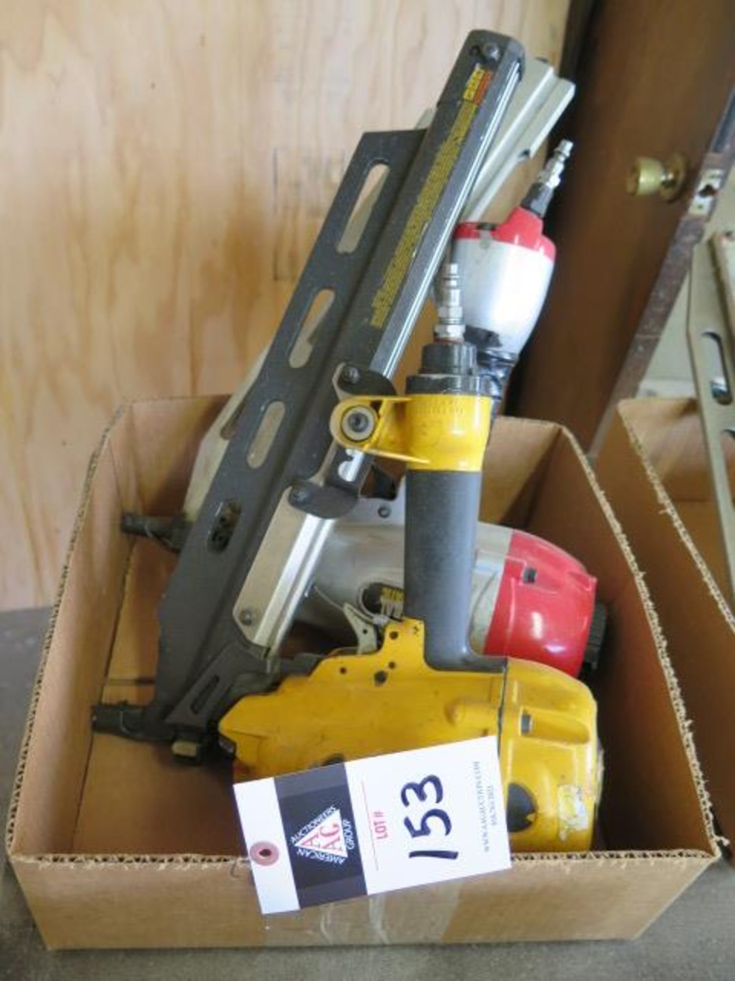 DeWalt aqnd Central Poneumatic Pneumatic Framing Nailers (2) (SOLD AS-IS - NO WARRANTY)