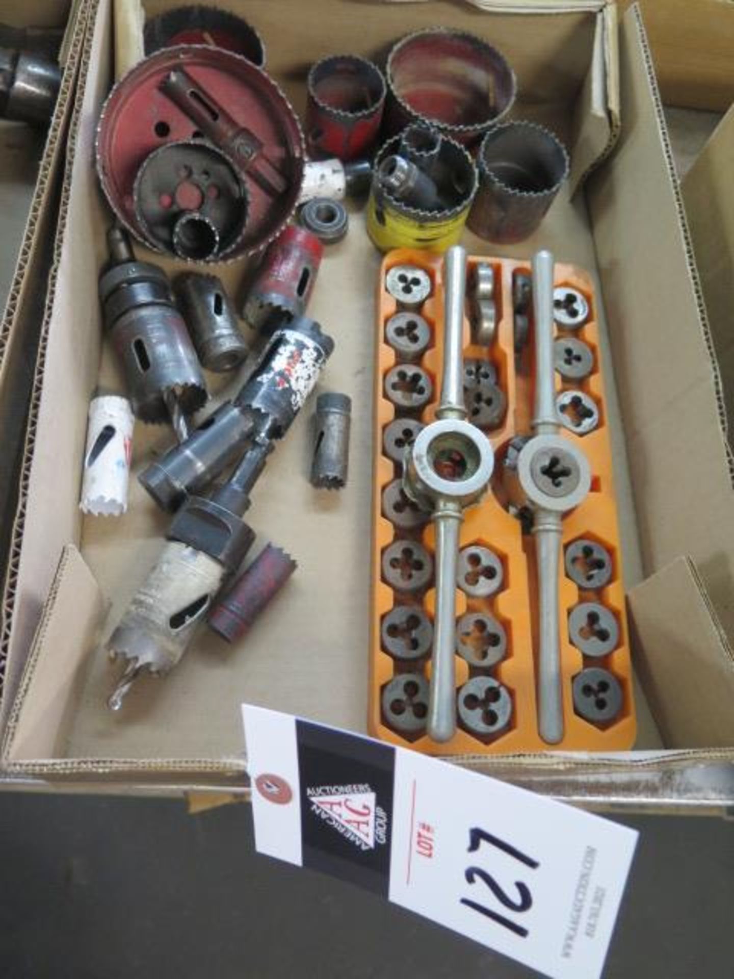 Hole Saws and Thread Dies (SOLD AS-IS - NO WARRANTY)