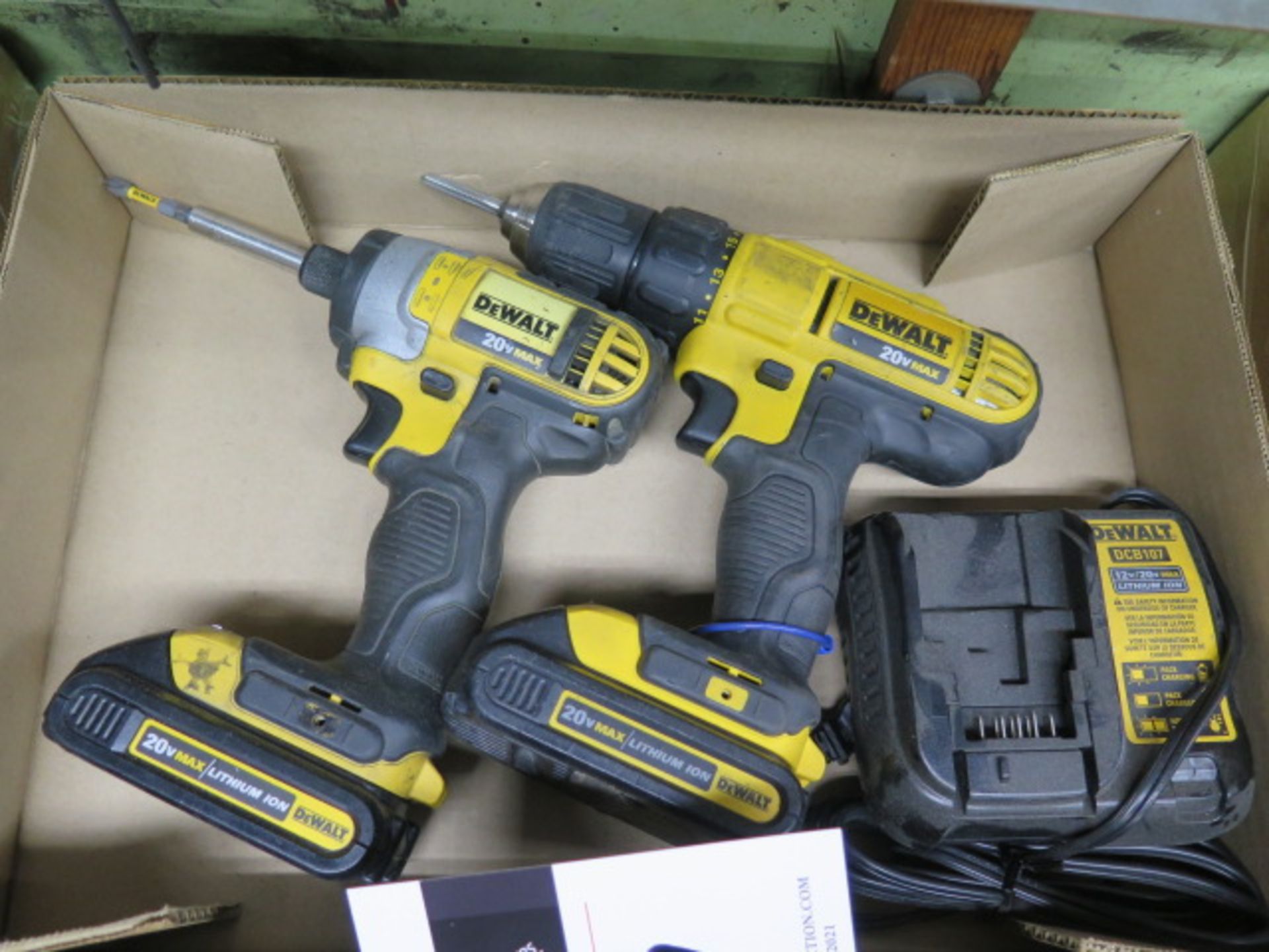 DeWalt 20 Volt Cordless Drill and Nut Driver w/ Charger (SOLD AS-IS - NO WARRANTY) - Image 2 of 4