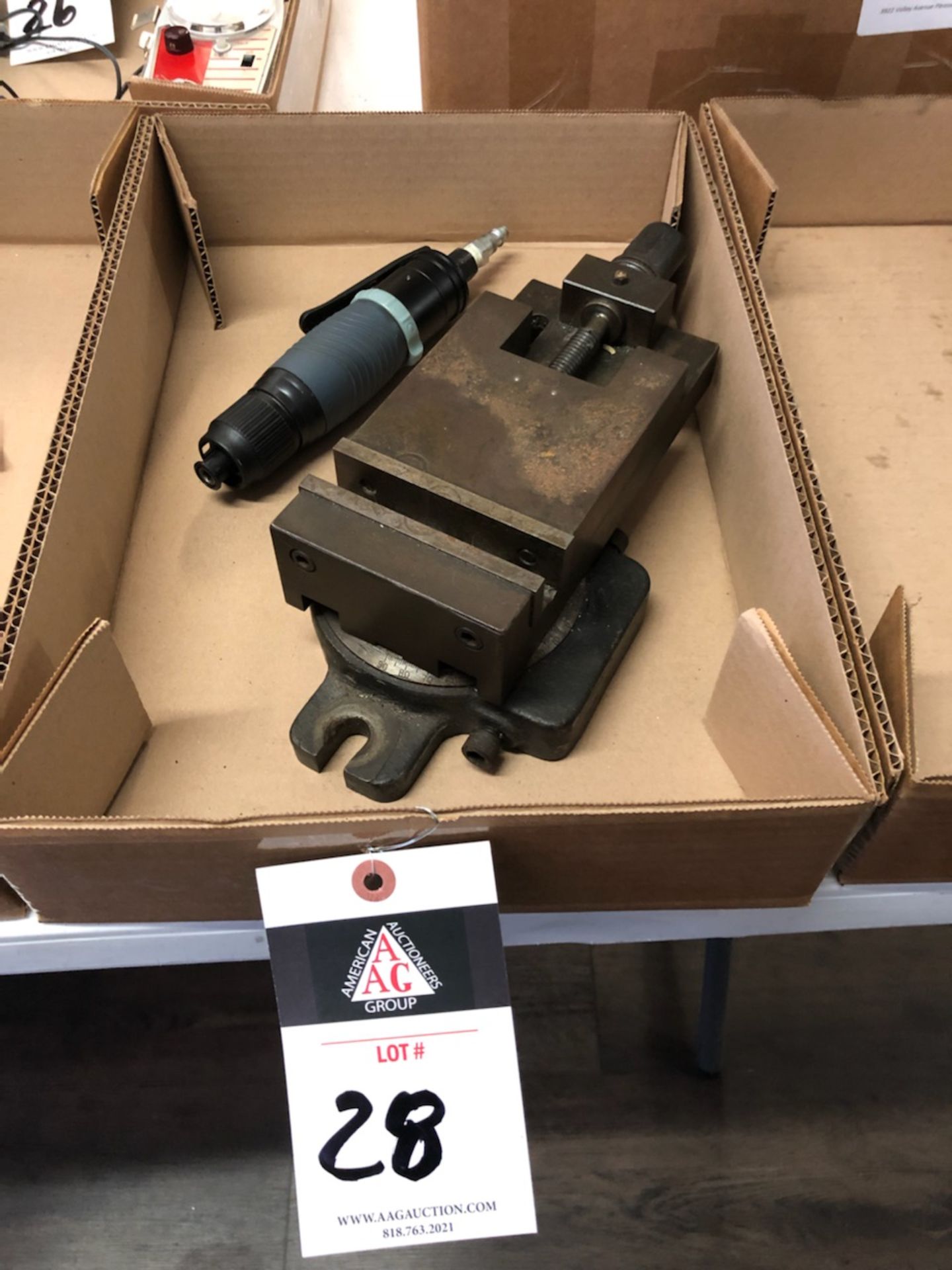 Machinist Vice and Pneumatic Tool (SOLD AS-IS - NO WARRANTY)