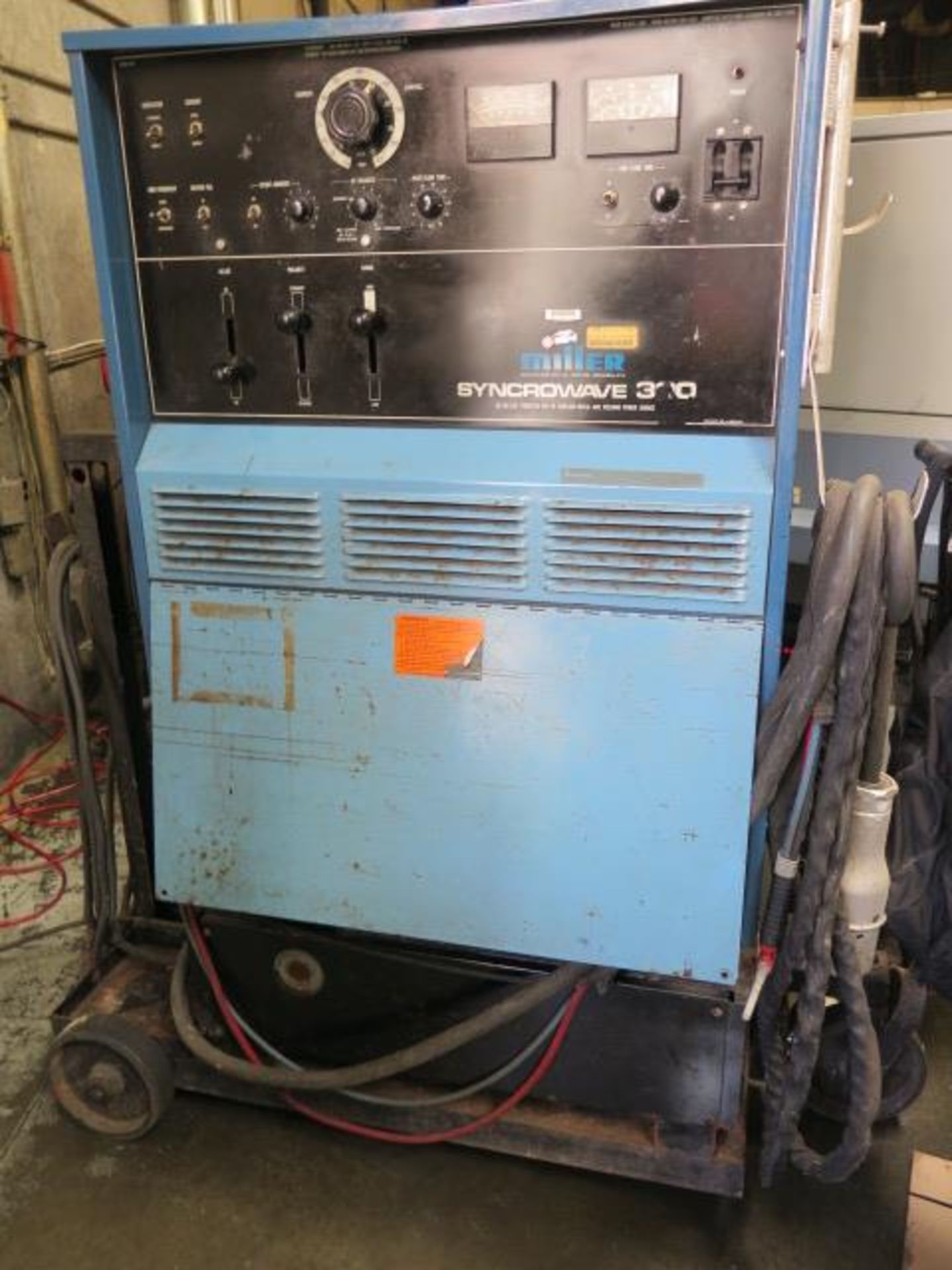Miller Syncrowave 300 AC/DC Arc Weldint Power Source w/ Cart (SOLD AS-IS - NO WARRANTY)