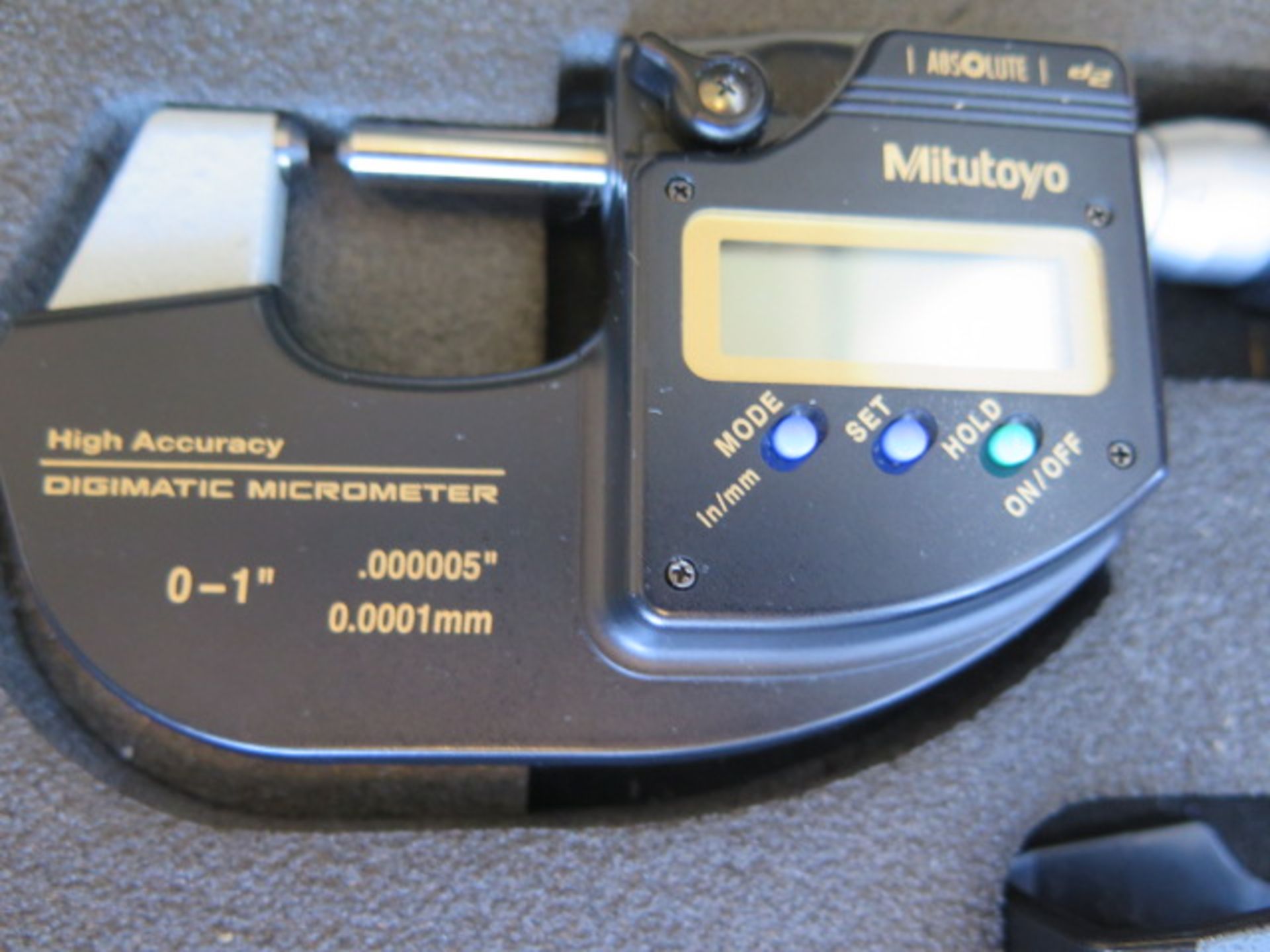 Mitutoyo 0-1" High Accuracy (to 0.000005") Digital OD Mic and Mitutoyo 0-1" Digital Tri-Mic (SOLD - Image 7 of 8