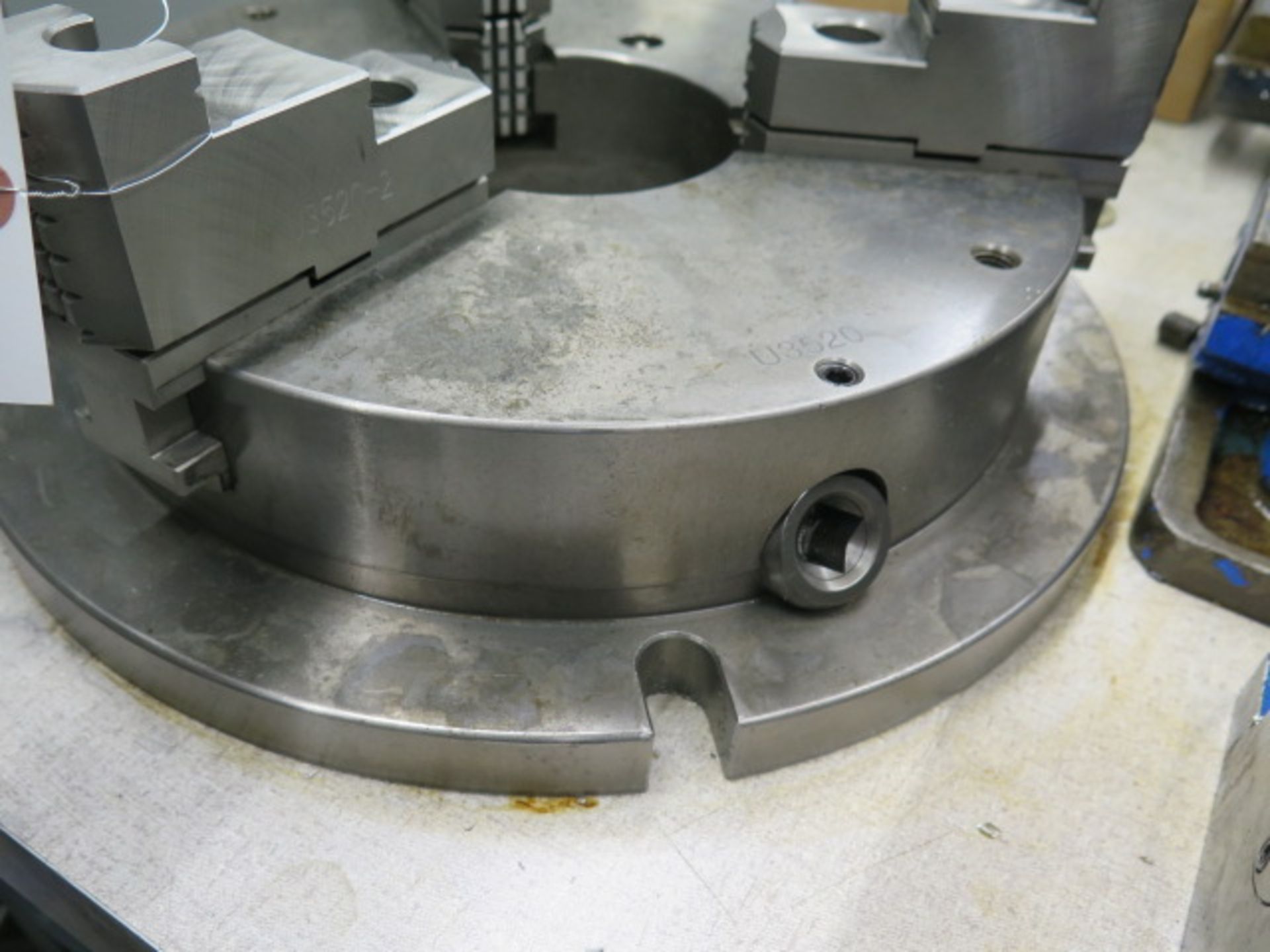NBK-12 12" 3-Jaw Chuck w/ Rotary Head / Mill Table Mounting Base (SOLD AS-IS - NO WARRANTY) - Image 4 of 7