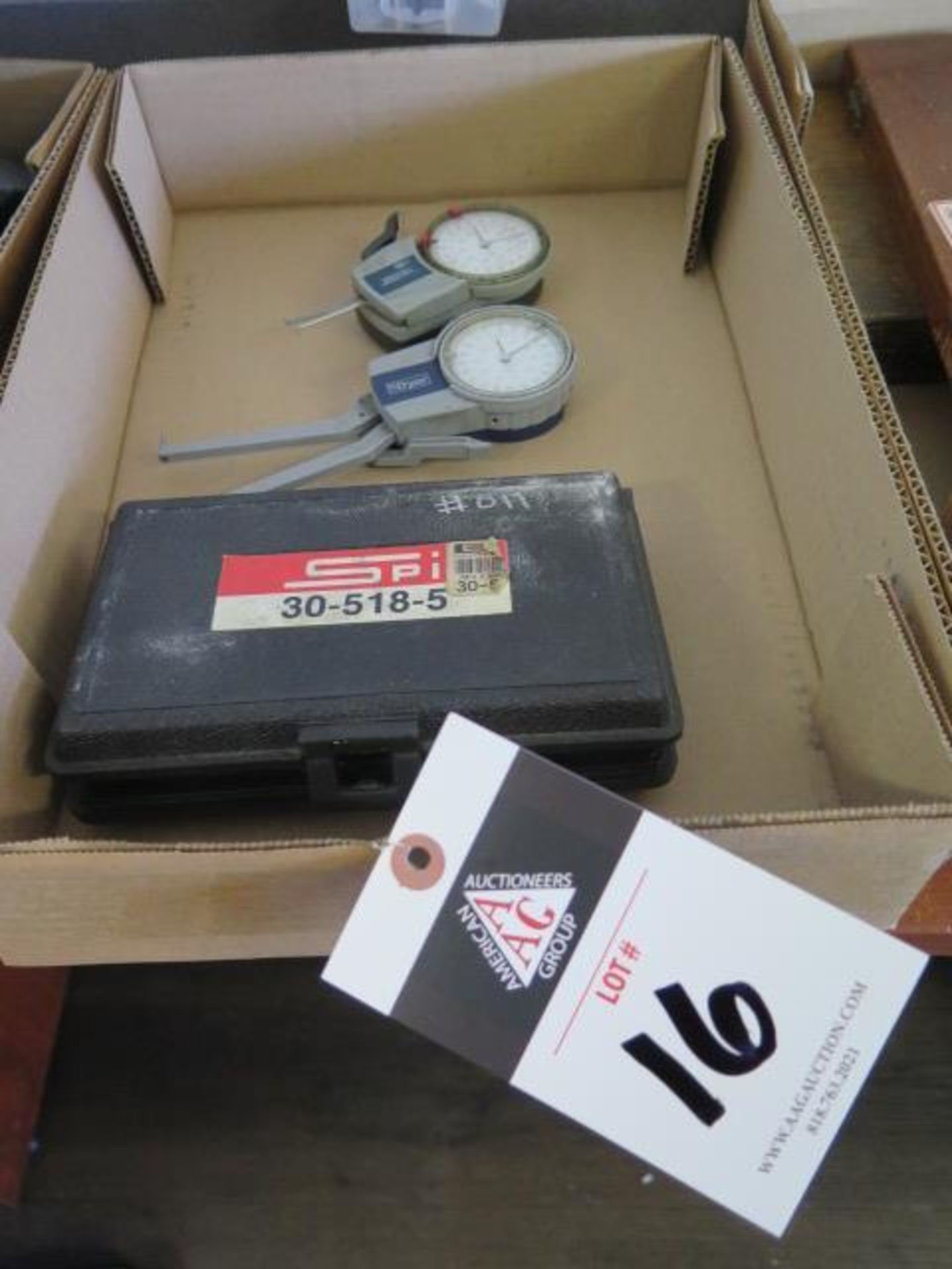 SPI and Dyer Dial Groove Gages and SPI Indical Groove Gage (SOLD AS-IS - NO WARRANTY)