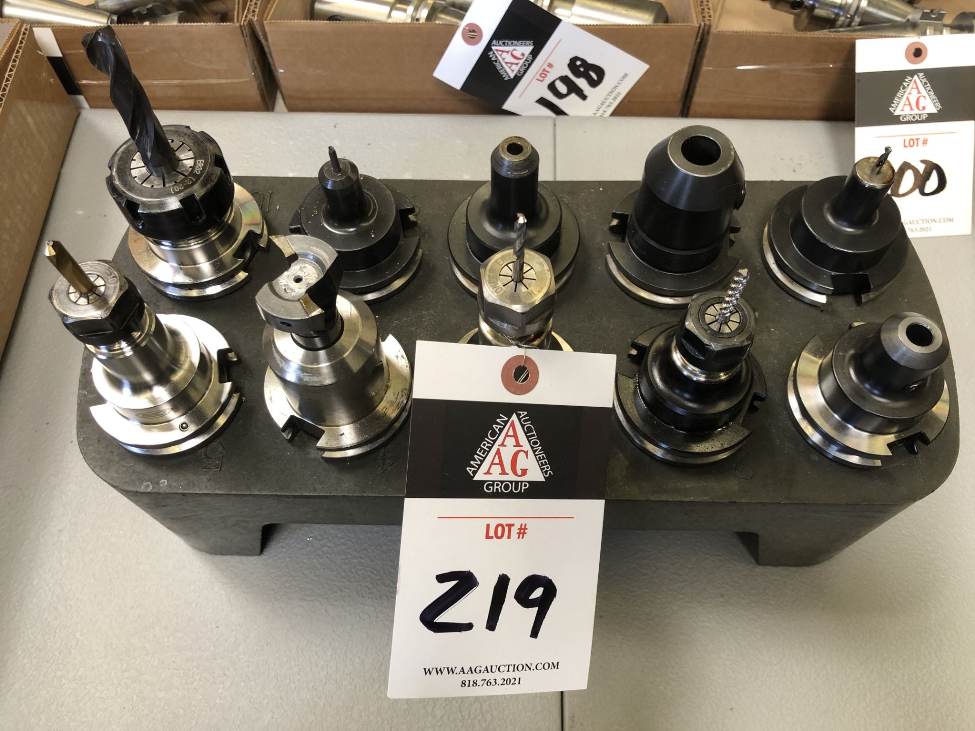 CAT 40 Taper Tooling (10) (SOLD AS-IS - NO WARRANTY)