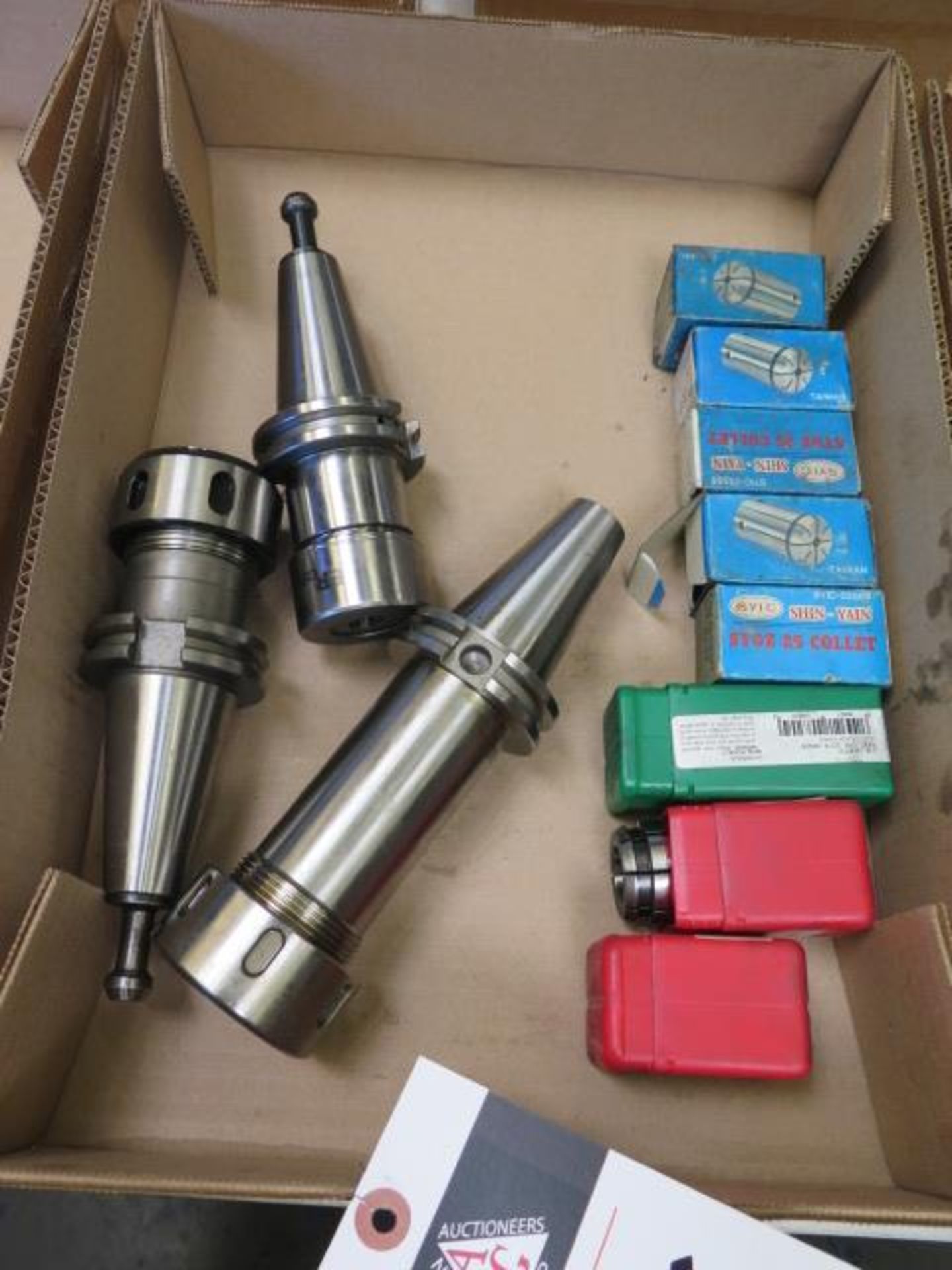 CAT-40 Taper Balanced TG100 Collet Chucks (3) w/ TG100 Flex Collets (8) (SOLD AS-IS - NO WARRANTY) - Image 2 of 5