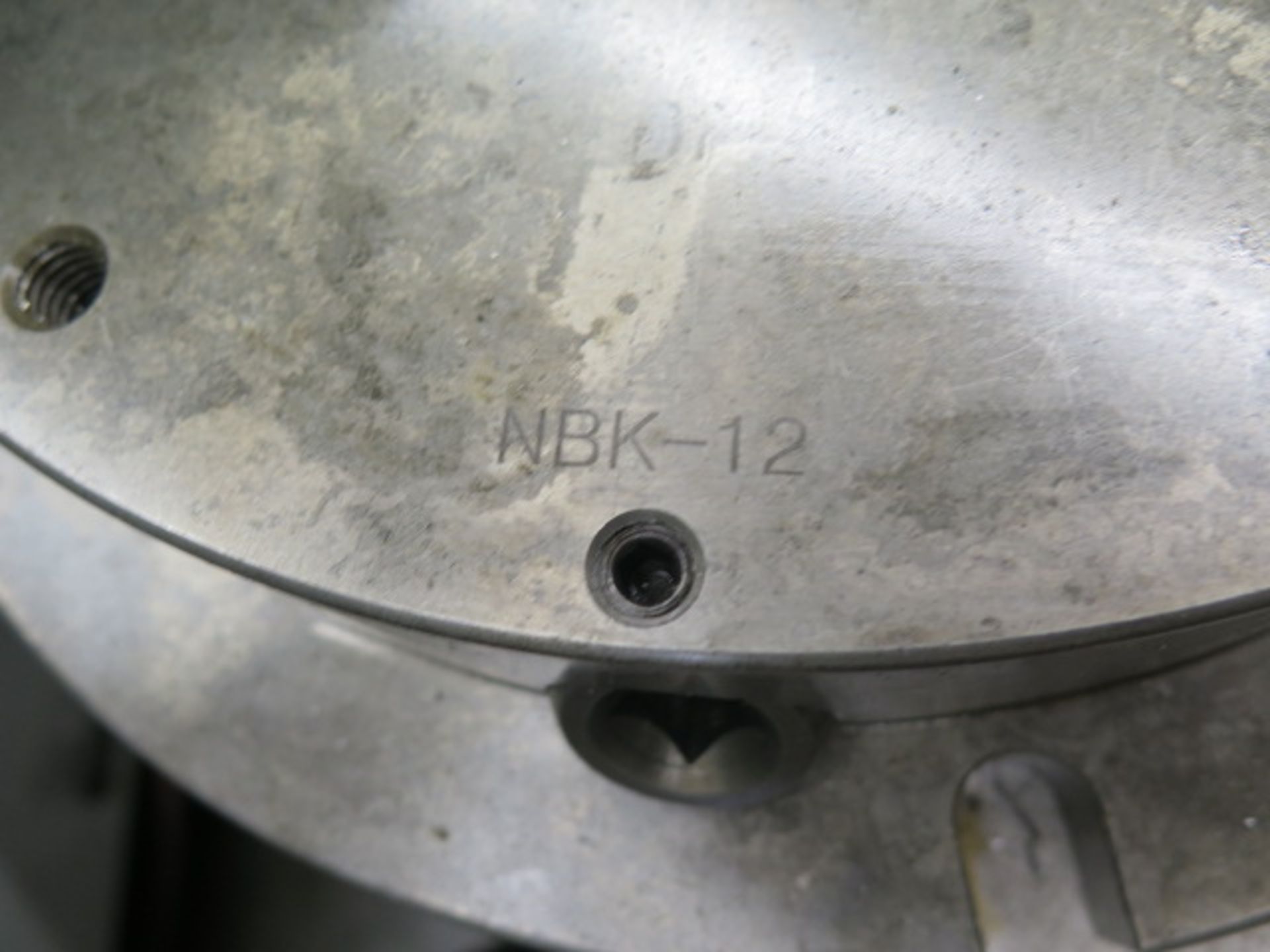 NBK-12 12" 3-Jaw Chuck w/ Rotary Head / Mill Table Mounting Base (SOLD AS-IS - NO WARRANTY) - Image 6 of 7