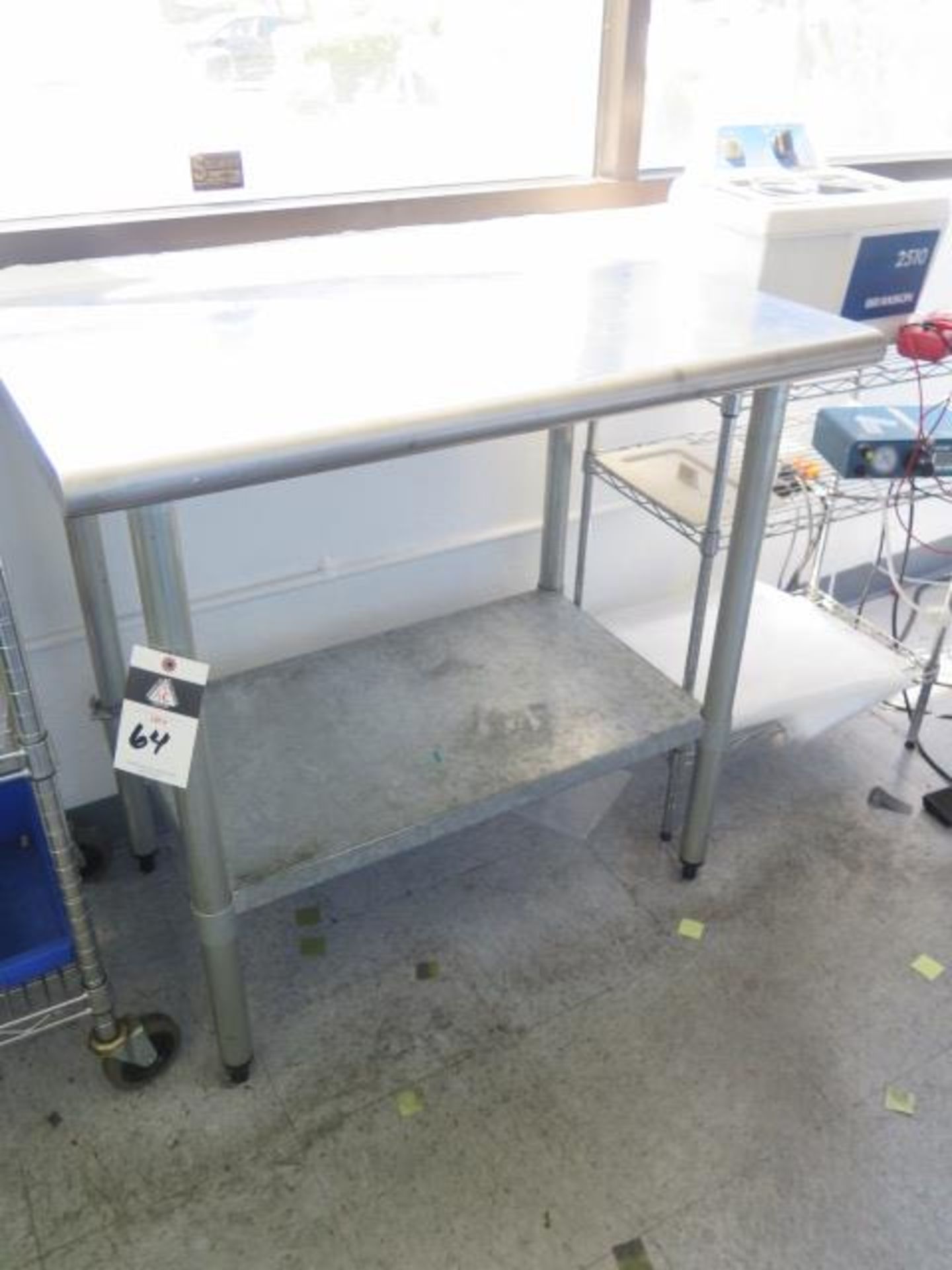 Stainless Steel Lab Table (SOLD AS-IS - NO WARRANTY)