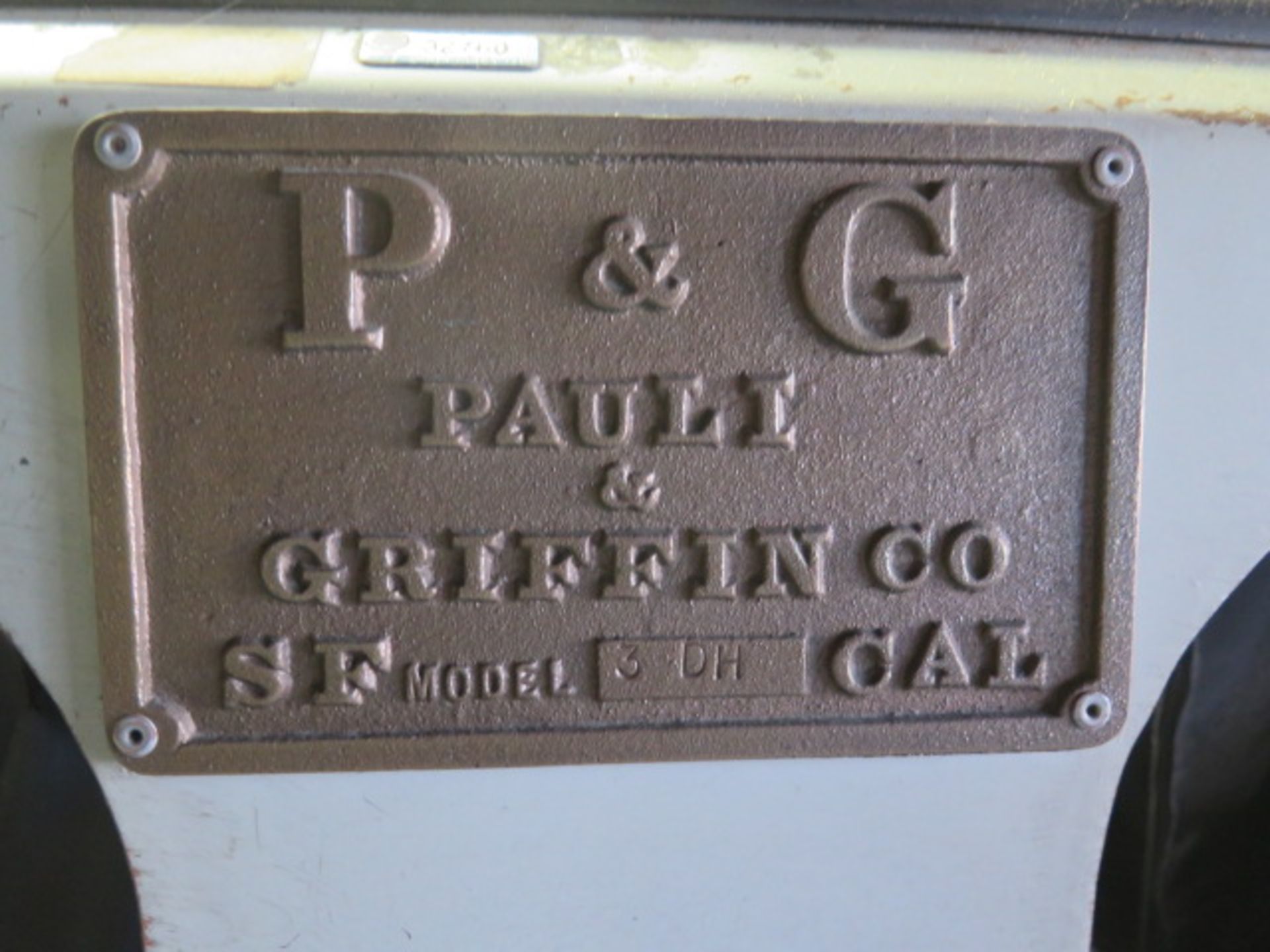 P & G Pauli & Griffin mdl. 3DH Dry Blast Cabinet w/ Dust Collector (SOLD AS-IS - NO WARRANTY) - Image 8 of 8