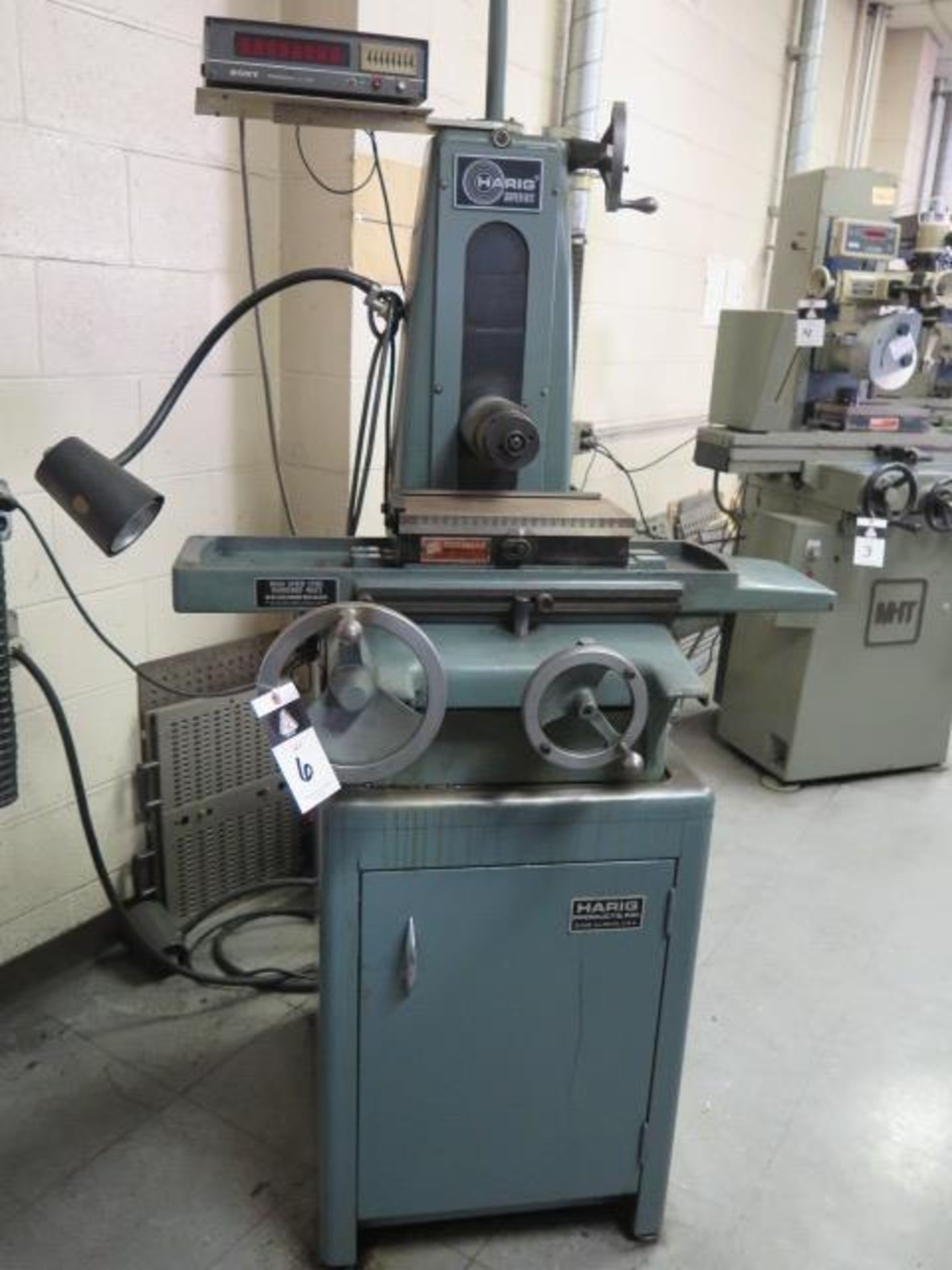 Harig ”6 x 12” Surface Grinder w/ Sony DRO **NO CHUCK – NEEDS TABLE WORK (SOLD AS-IS - NO WARRANTY)