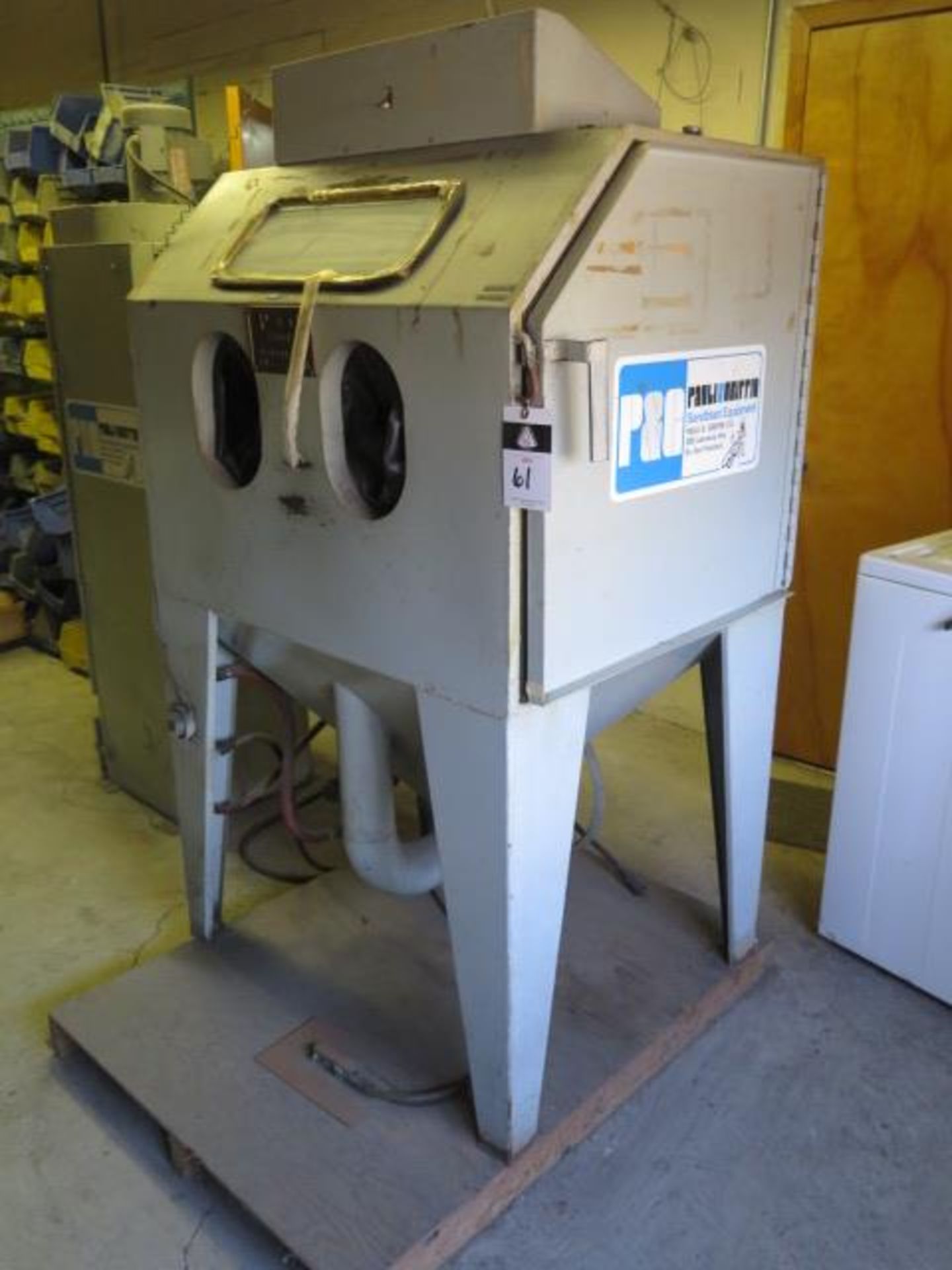 P & G Pauli & Griffin mdl. 3DH Dry Blast Cabinet w/ Dust Collector (SOLD AS-IS - NO WARRANTY) - Image 3 of 8