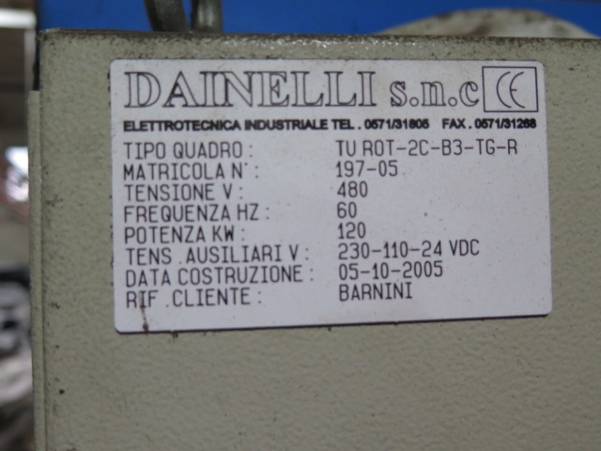 2005 Barnini Type TU ROT-2C-B3-TG-R Spray Coating(Two Units – Inline) w/GER Spray Control,SOLD AS IS - Image 39 of 40