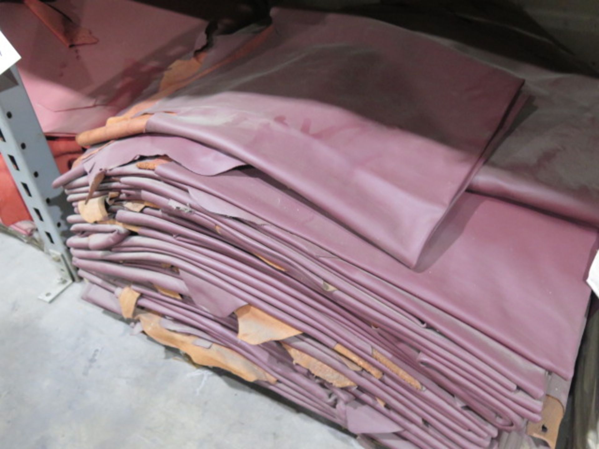 Leather Splits, Burgandy and Beige 10,000 Sq/Ft (SOLD AS-IS - NO WARRANTY) - Image 3 of 9