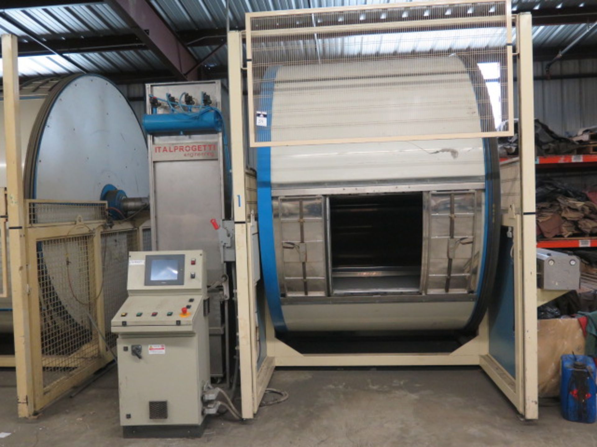 2003 Italprogetti Engineering mdl. BOTT.FOLL.3X2 SUPEP Leather Mill (Tanning Drum) SOLD AS IS