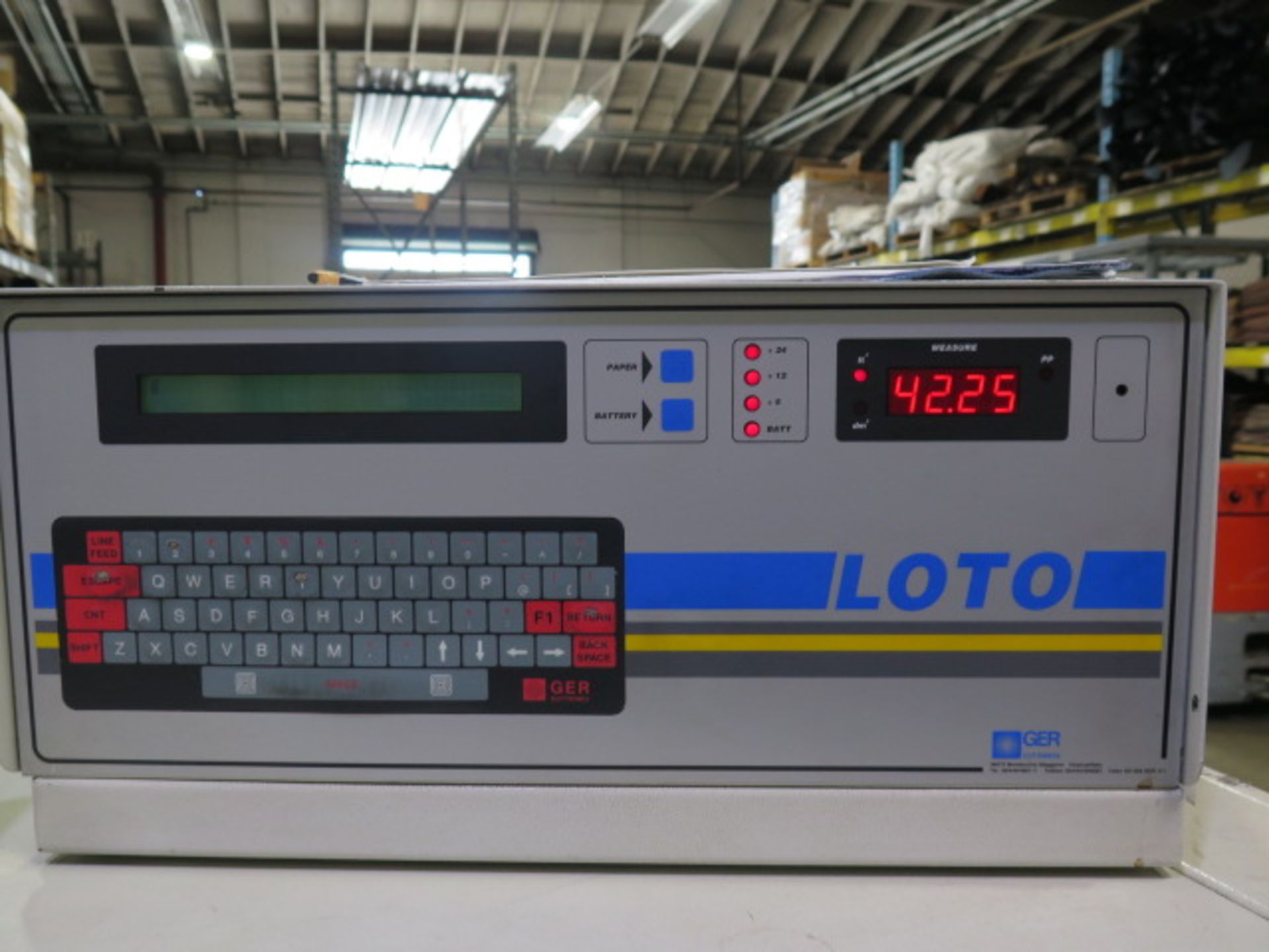 1996 Ger Loto Type LOTO Soft 3200 Measuring Machine s/n N960766 w/ Digital Controls SOLD AS-IS - Image 14 of 16