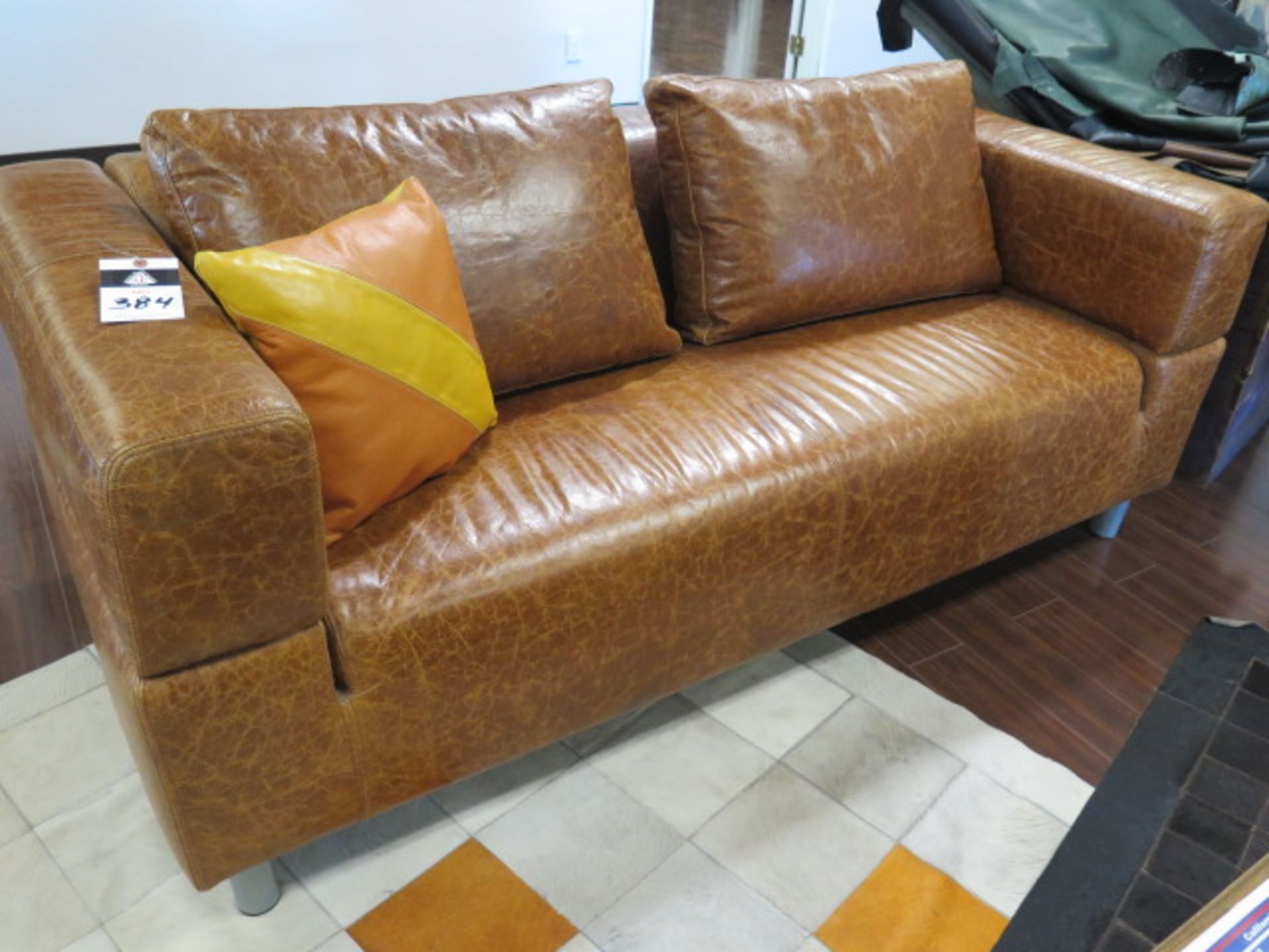 Leather Couch (SOLD AS-IS - NO WARRANTY)