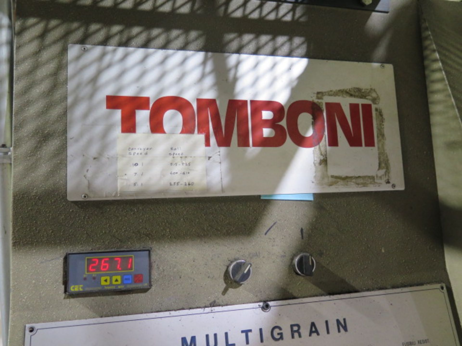 1996 Tomboni Turbigo 3-Meter Leather Feed Ironing and Roller Embossing Machine s/n 20071, SOLD AS IS - Image 11 of 26