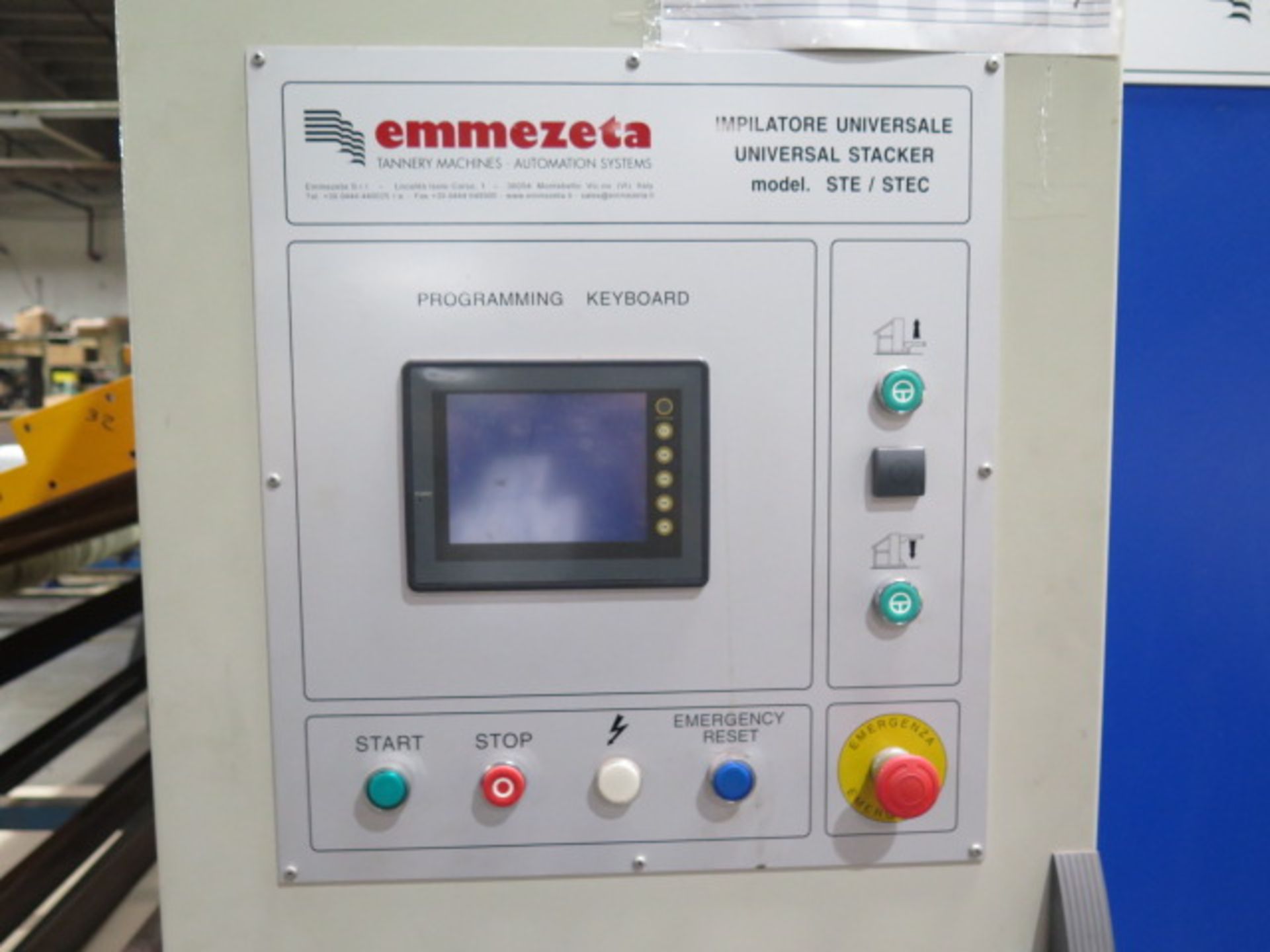 2004 Emmezeta Tannery mdl. STEN 3222F 3-Meter Universal Stacker s/n 1712 w/ PLC Controls, SOLD AS IS - Image 12 of 14